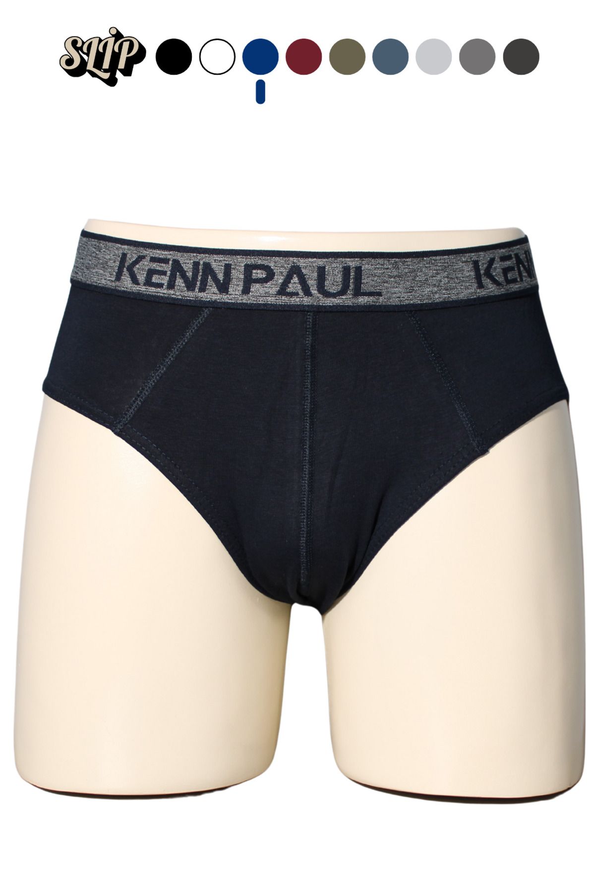 Kennpaul Erkek Düz Pamuklu Lacivert Boxer | Slip Boxer
