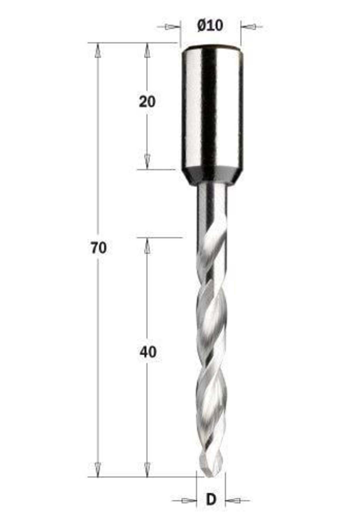 ITA TOOLS 3X27X70 SOL SİVRİ ( T.DELİK ) KOMPLE KARBÜR MATKAP UCU