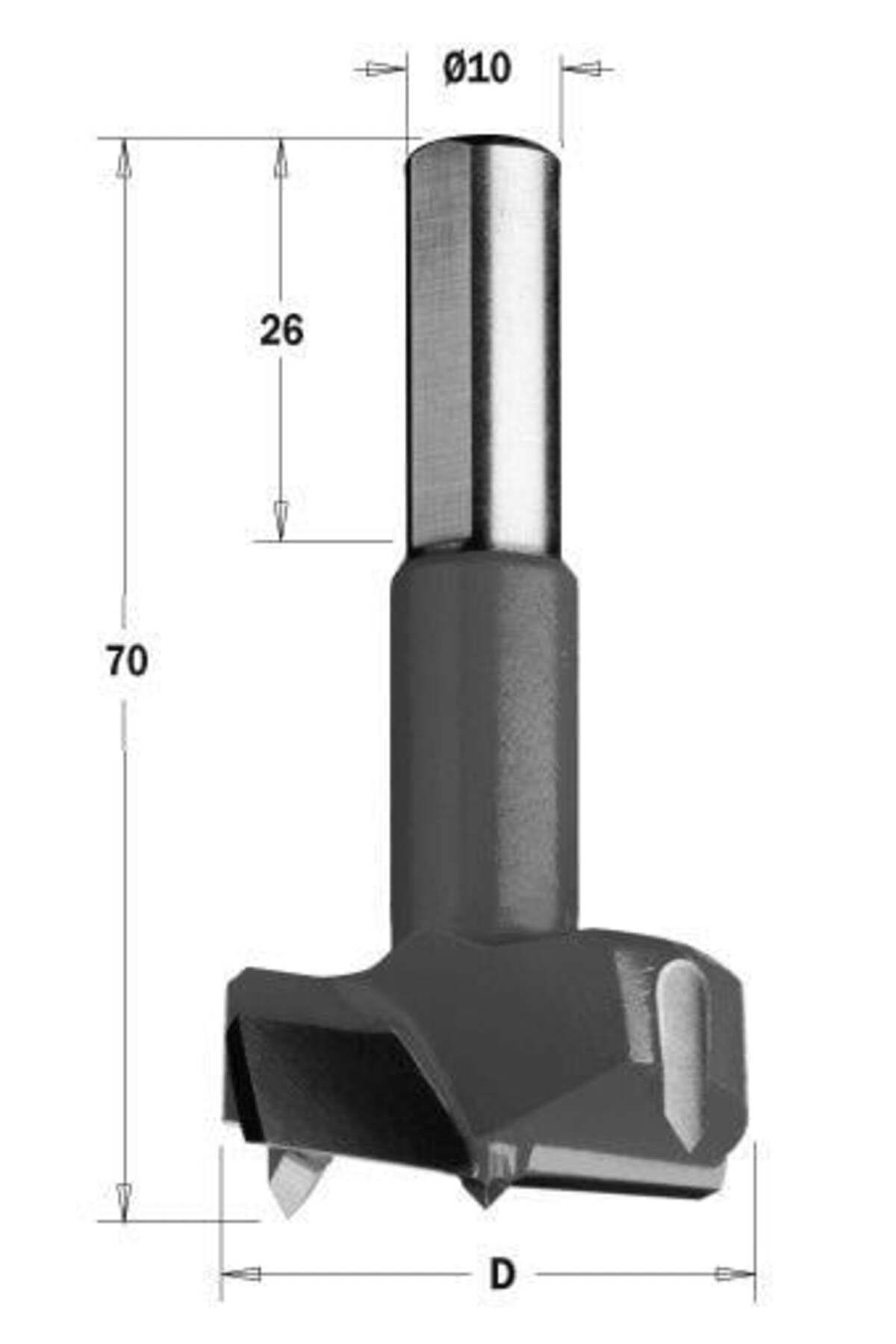 ITA TOOLS 40X70 SAĞ MENTEŞE MATKAP UCU