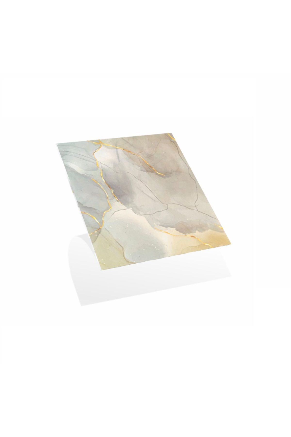 RiverWorld River World 4'lü Paket 30 cm x 30 cm Ebatında Dumanlı Mermer Model PVC Duvar Karosu