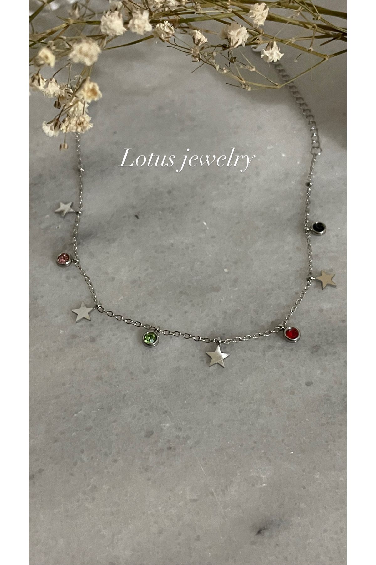 Lotus Jewelry Paslanmaz çelik gümüş renk bileklik