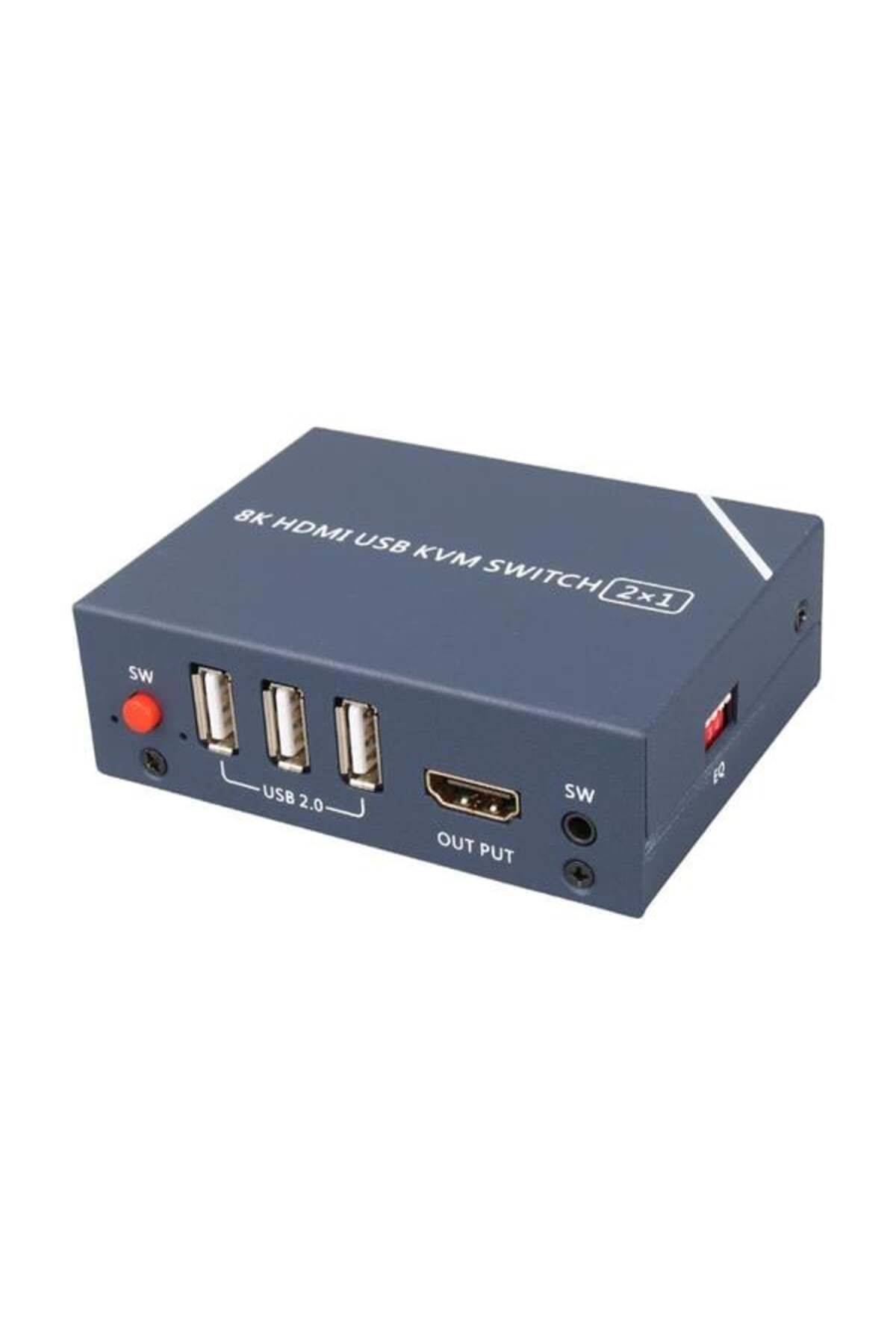 robotrend Powermaster Pm-11777 8K Hdmi Usb Kvm Switch 2X1