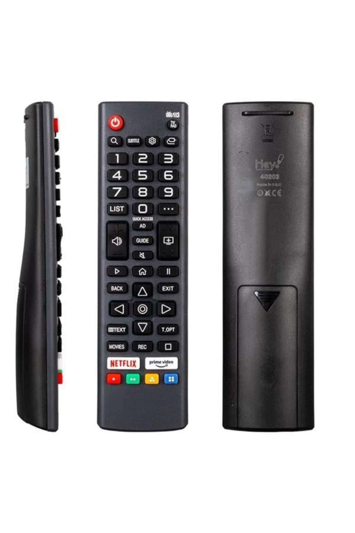 DENİZBİLİŞİM Hey Lg - Onvo Netflix - Prime Video Tuşlu Lcd- Led Tv Kumanda