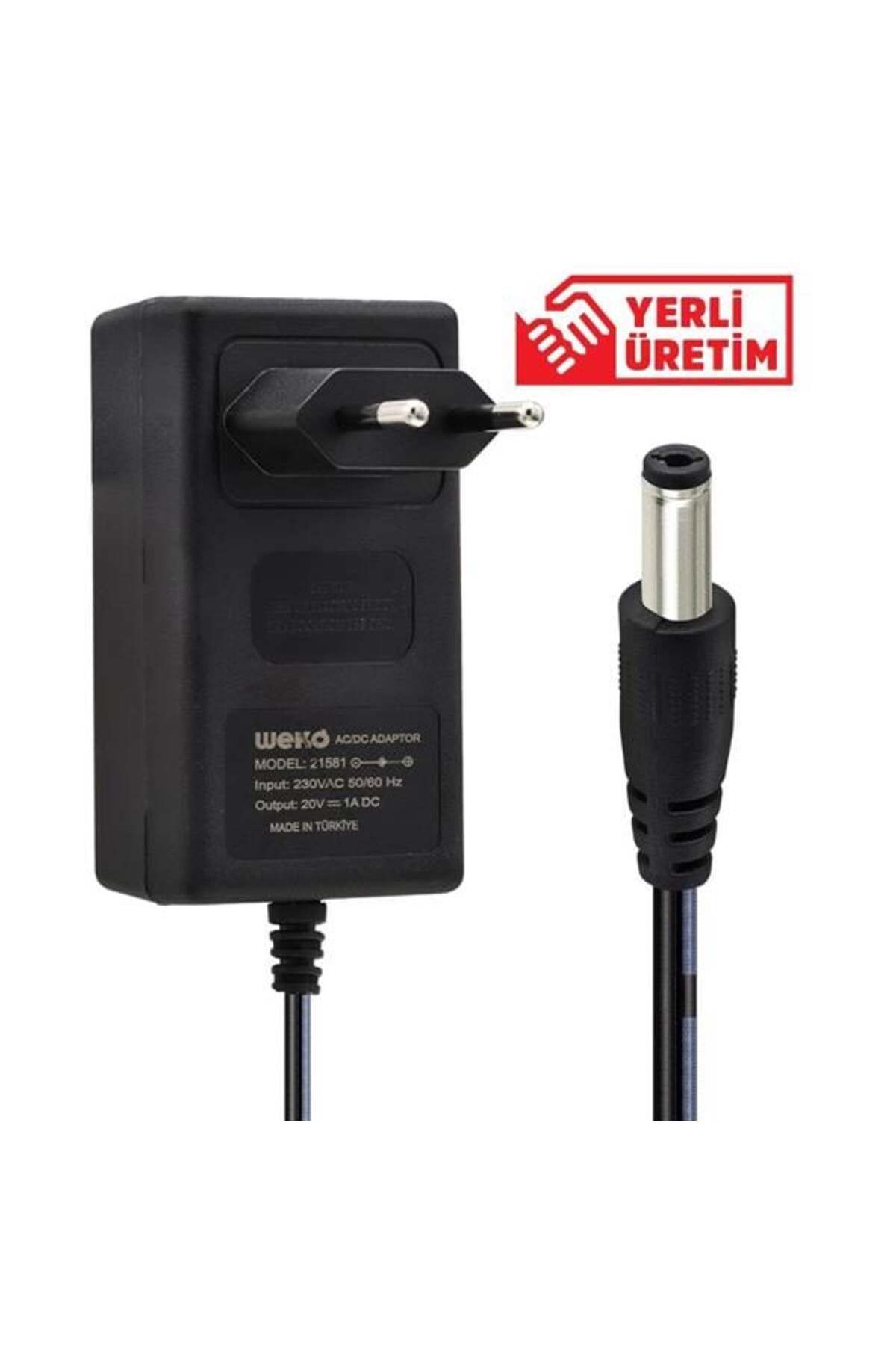 robotrend 20 Volt - 1 Amper 5.5*2.5 Uçlu Priz Tipi Adaptör