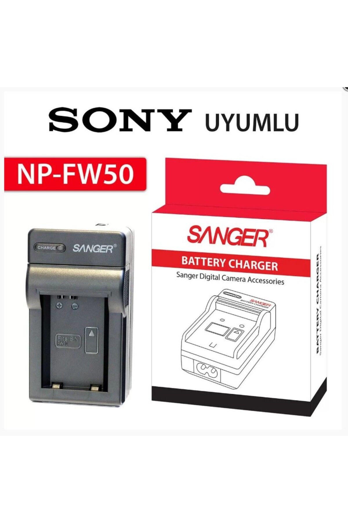 SANGER ,sony Zv-e10,sony Rx10ıı,sony Rx10ııı,rx10ıv Bataryası Ile Uyumlu Şarj Cihazı