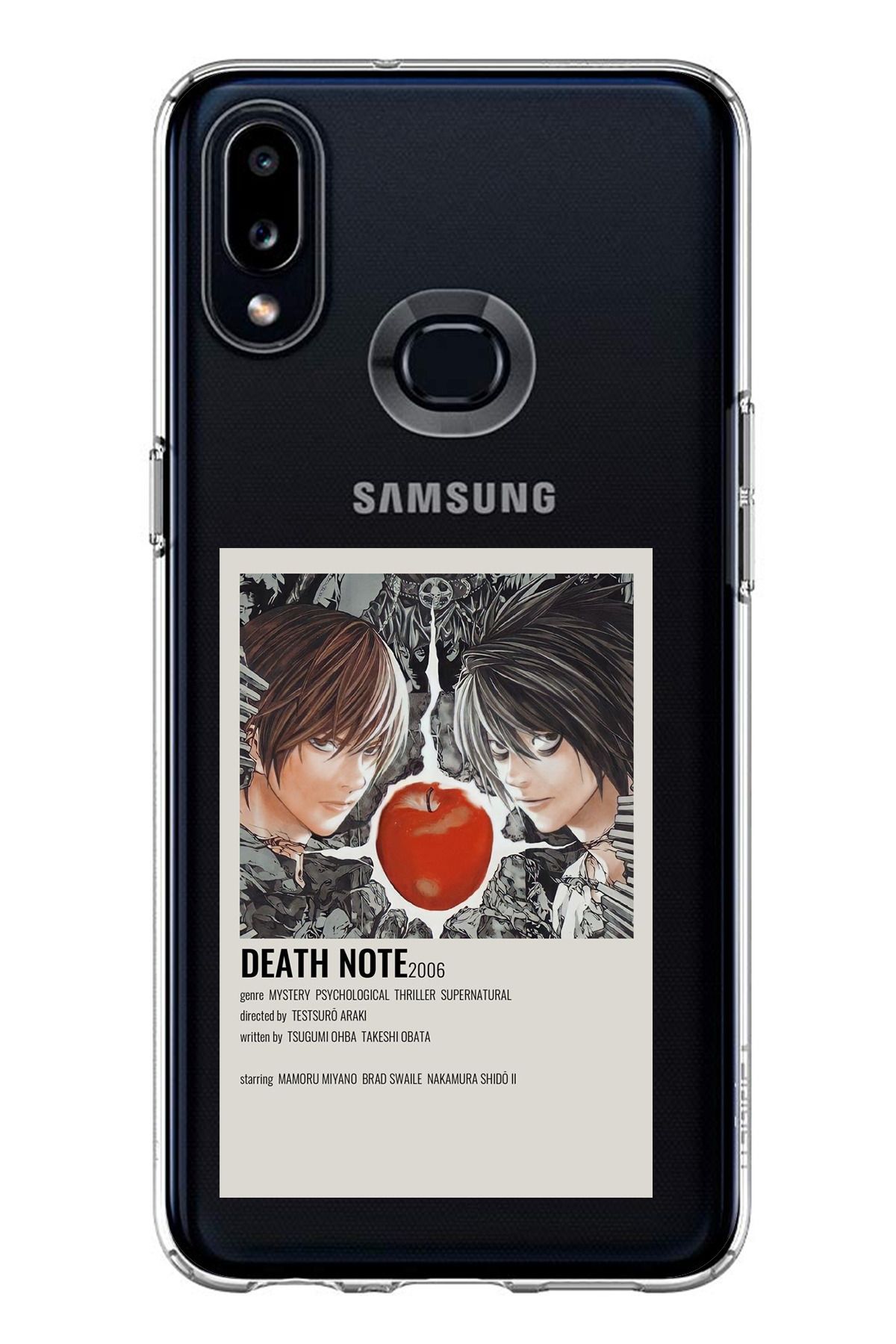 TechTree Samsung Galaxy A10S Uyumlu Death Note Poster Tasarımlı Şeffaf Silikon Kılıf