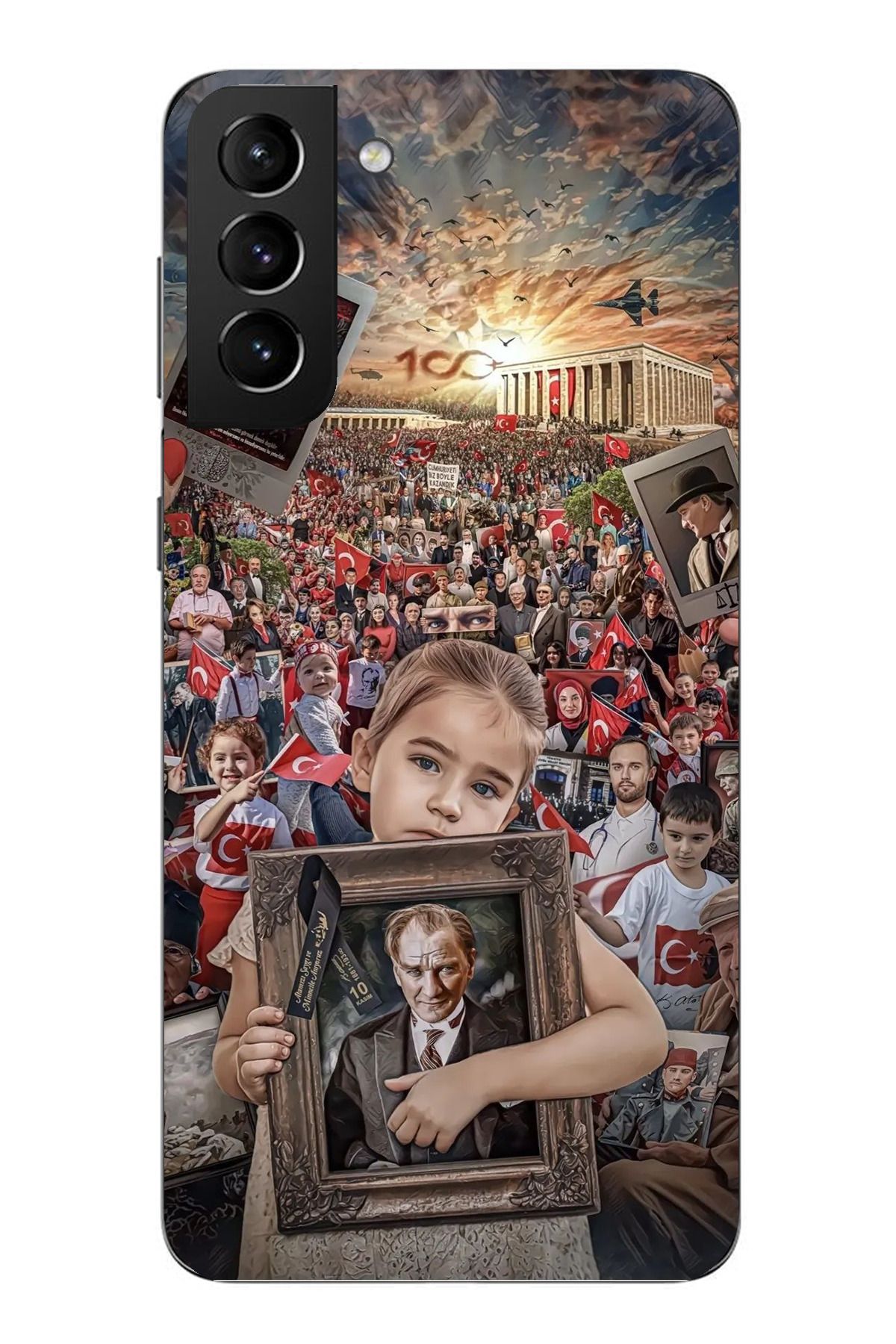 TechTree Samsung Galaxy S21 PLUS Uyumlu Atatürk Anıtkabir Şeffaf Silikon Kılıf