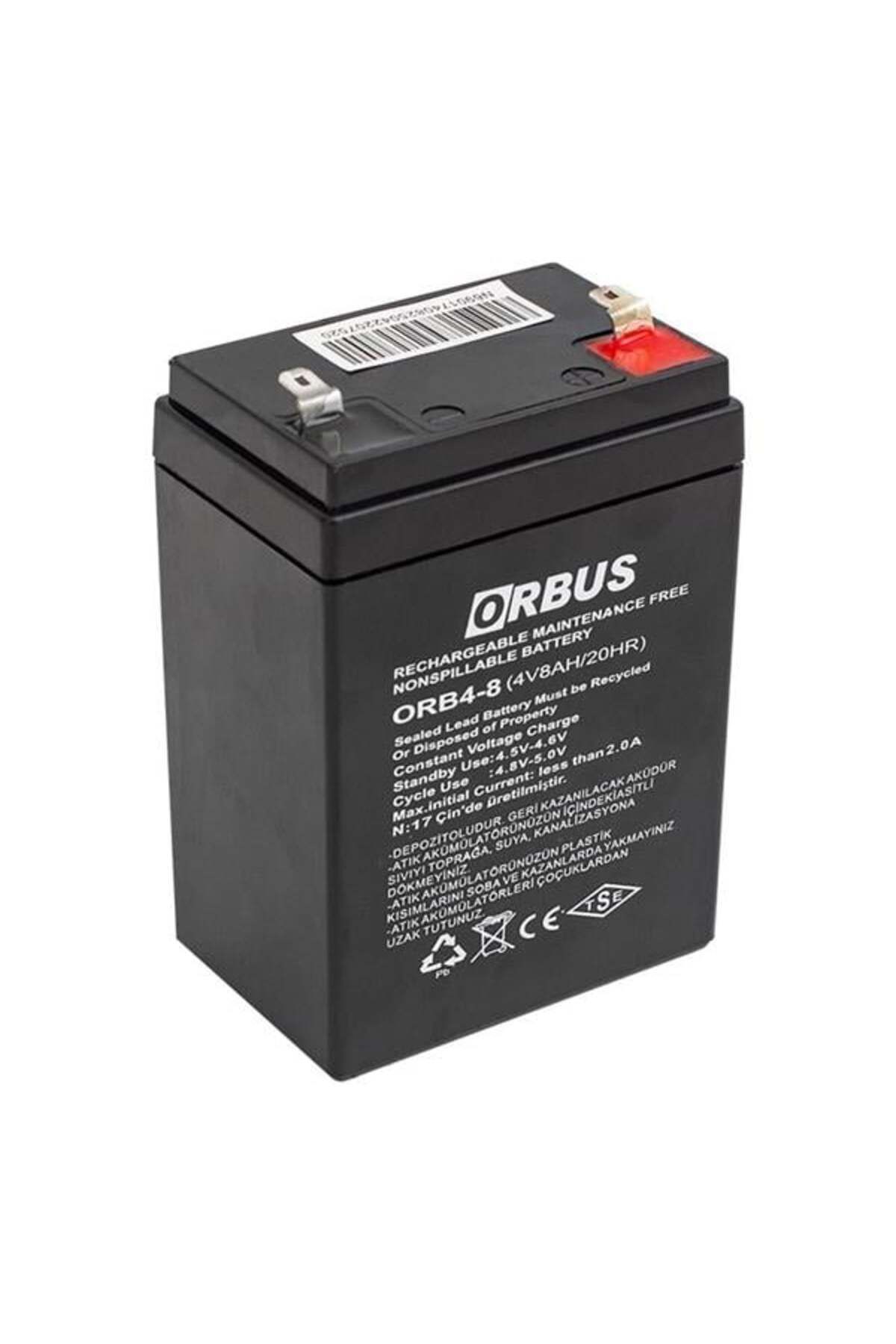 robotrend 4 Volt 8 Amper Kuru Tip Akü Orb4-8 (68*45*95 Mm)