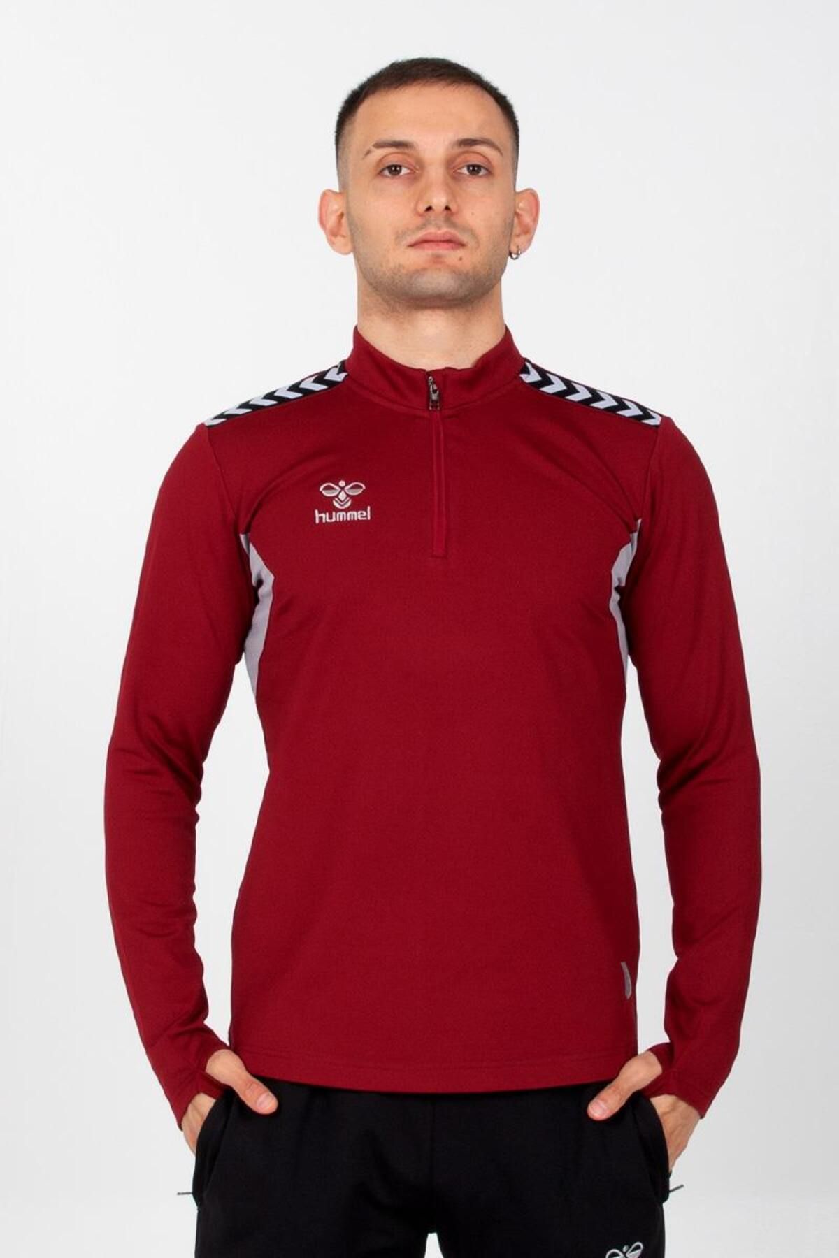 hummel Otantik Antrenman Eşofman Üstü Bordo