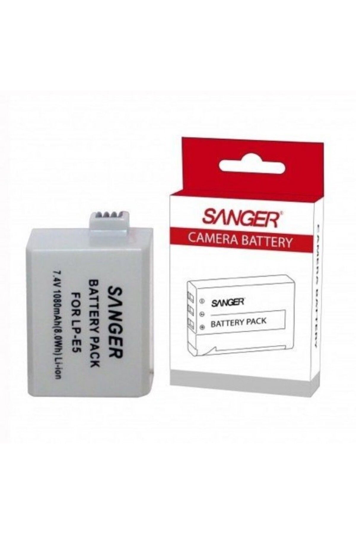 SANGER ,Canon Lp-e5 için yedek Batarya Ve Şarj Cihazı Seti