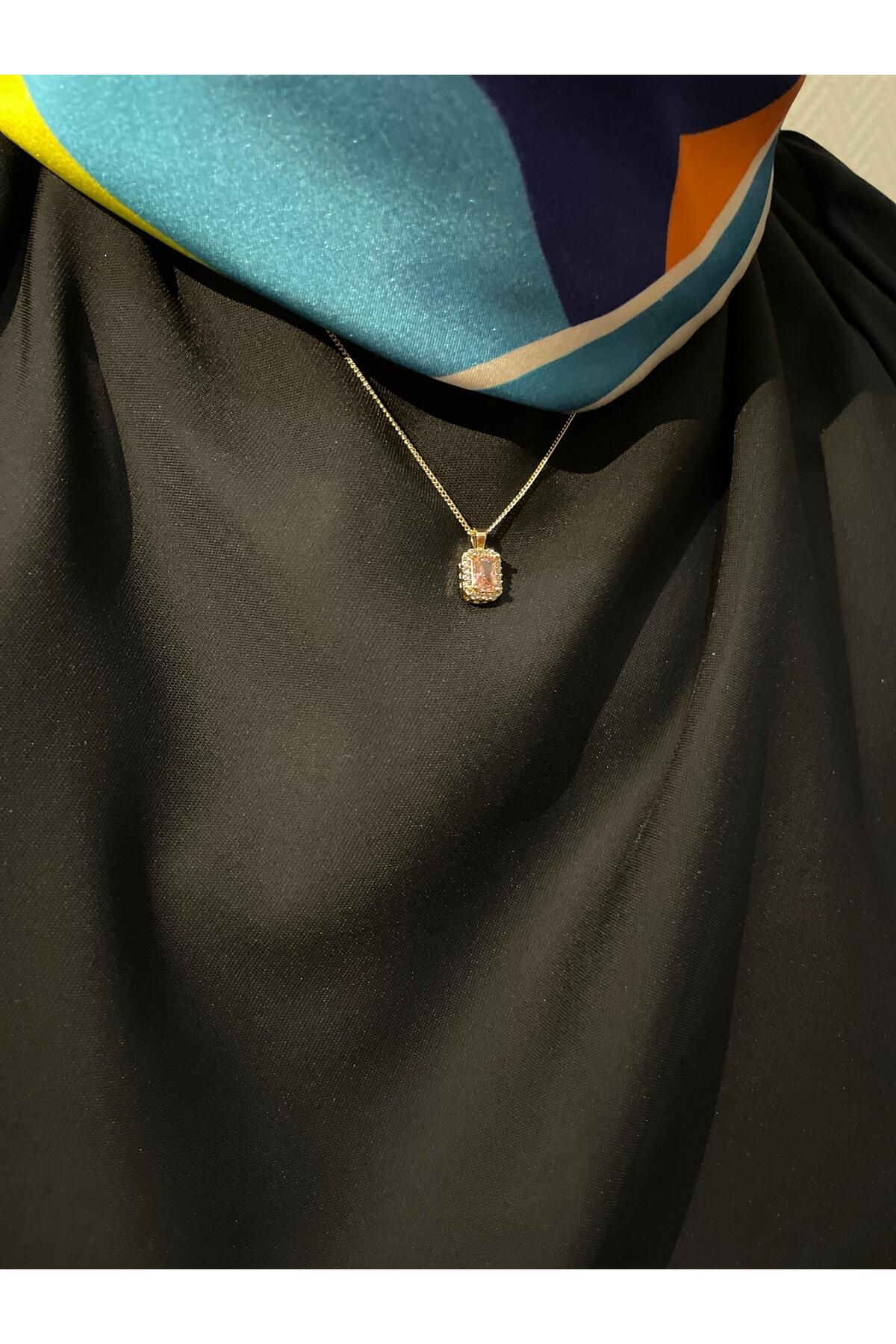 Kardelen Jewelry Pembe Baget Kolye