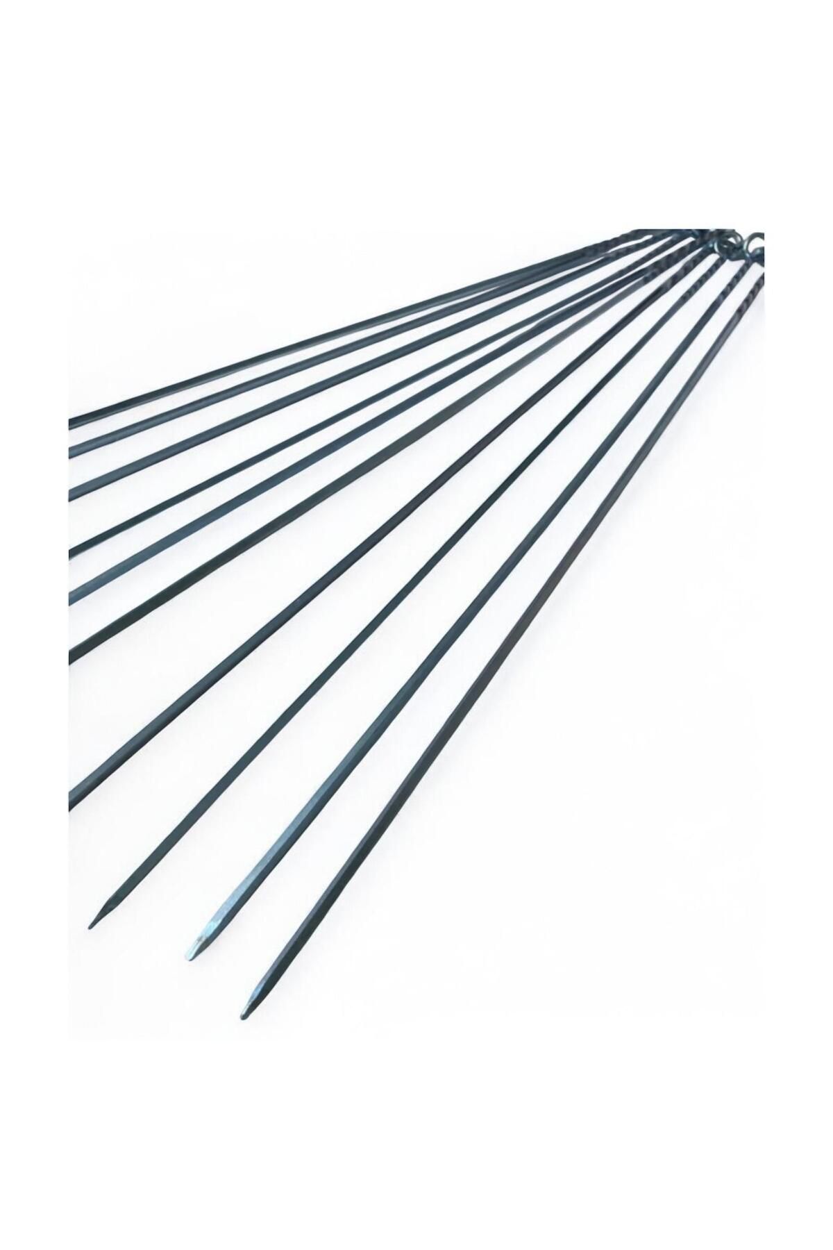 YILMAZNARGİLE 10 Adet Kare Ciğer Kuşbaşı Şiş ( Boy:50 Cm , Kalınlık 3 Mm ),Kebap,Kuşbaşı,Ciğer Şişi