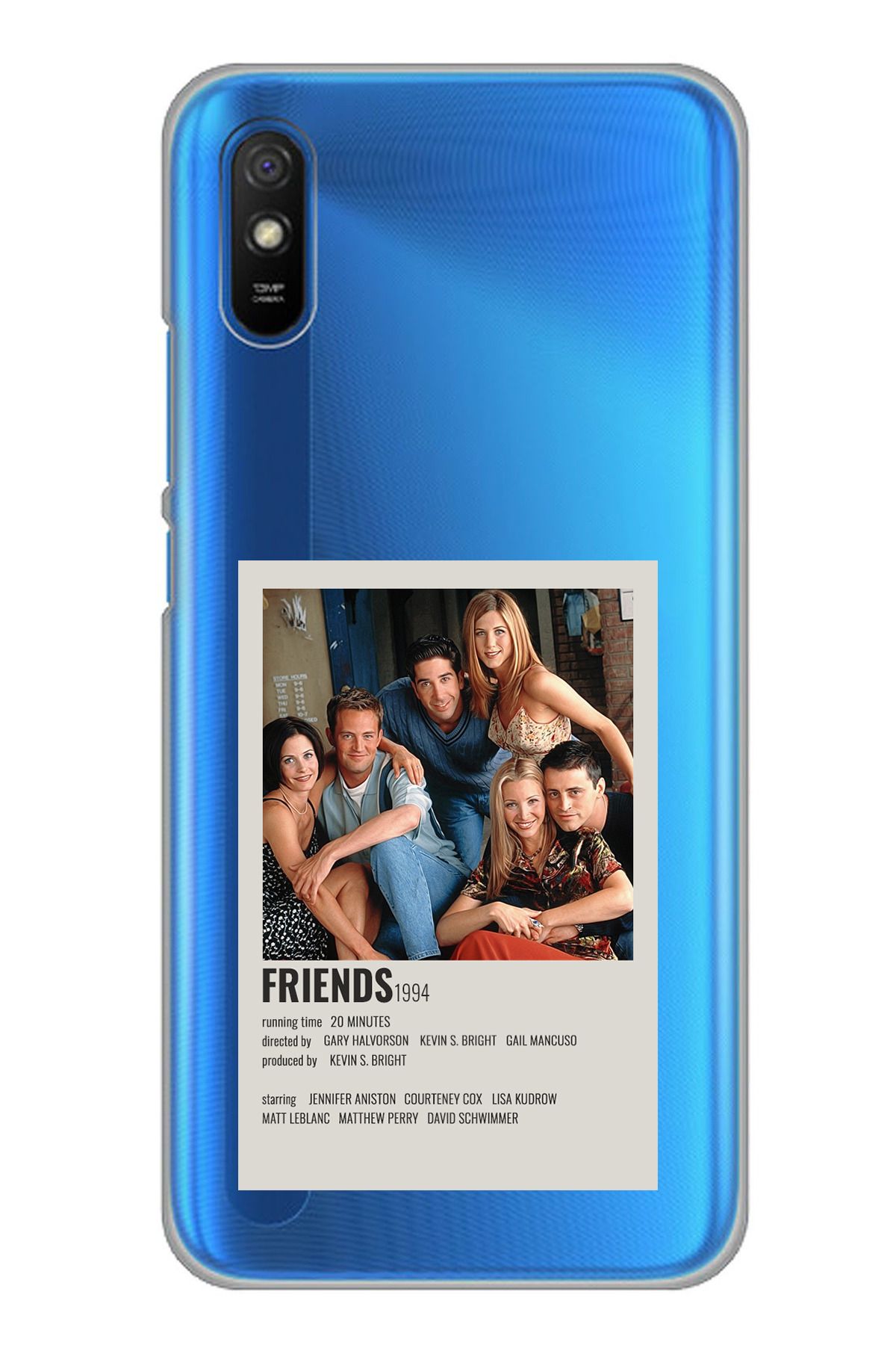 TechTree Redmi 9A Uyumlu Friends Mini Poster Tasarımlı Şeffaf Silikon Kılıf