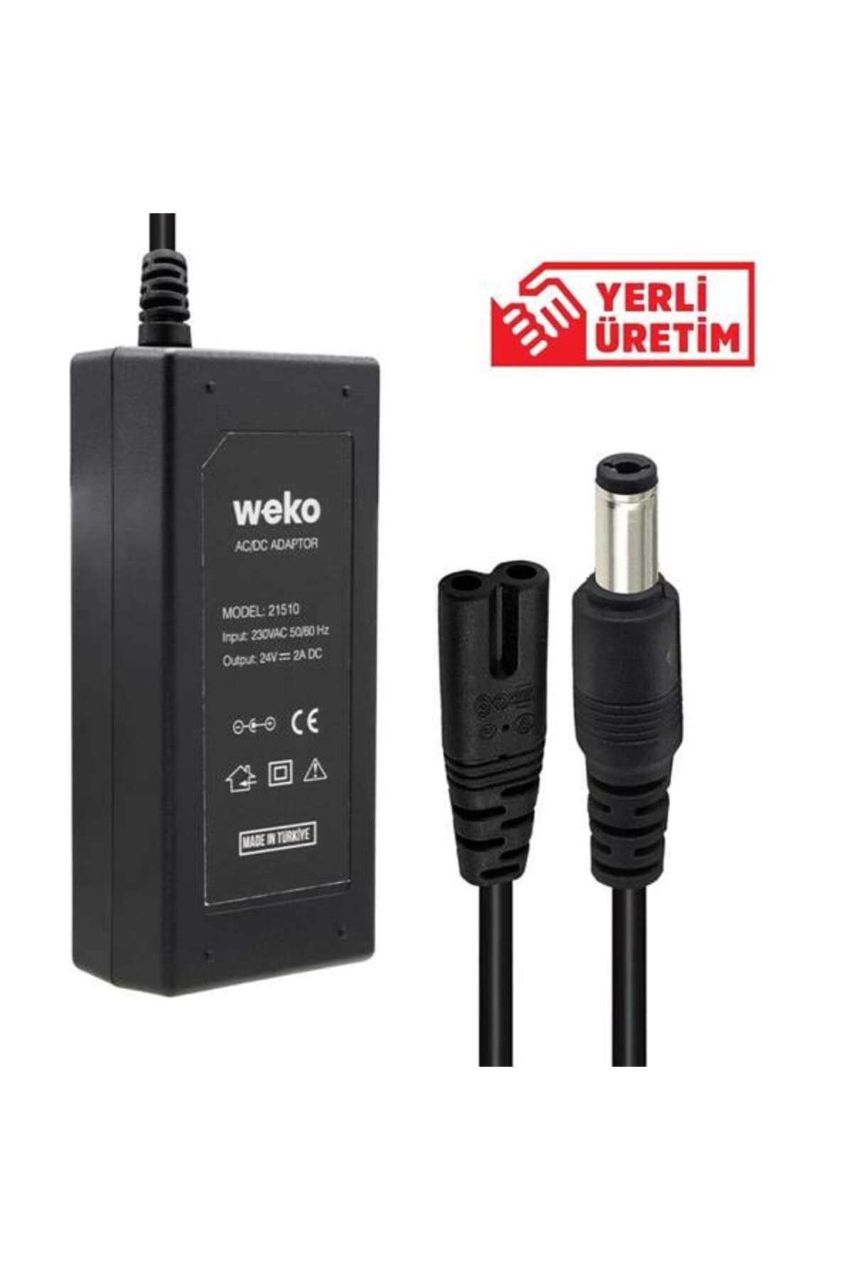 robotrend 24 Volt - 2 Amper Plastik Kasa Masaüstü Adaptör 5.5 X 2.5 Uç