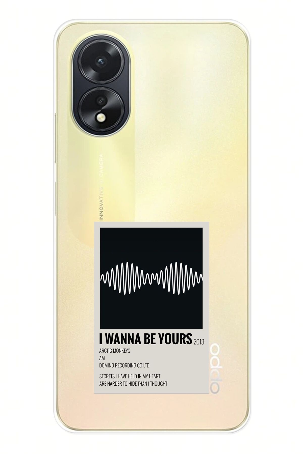 TechTree OPPO A38 Uyumlu I Wanna Be Yours Şeffaf Silikon Kılıf