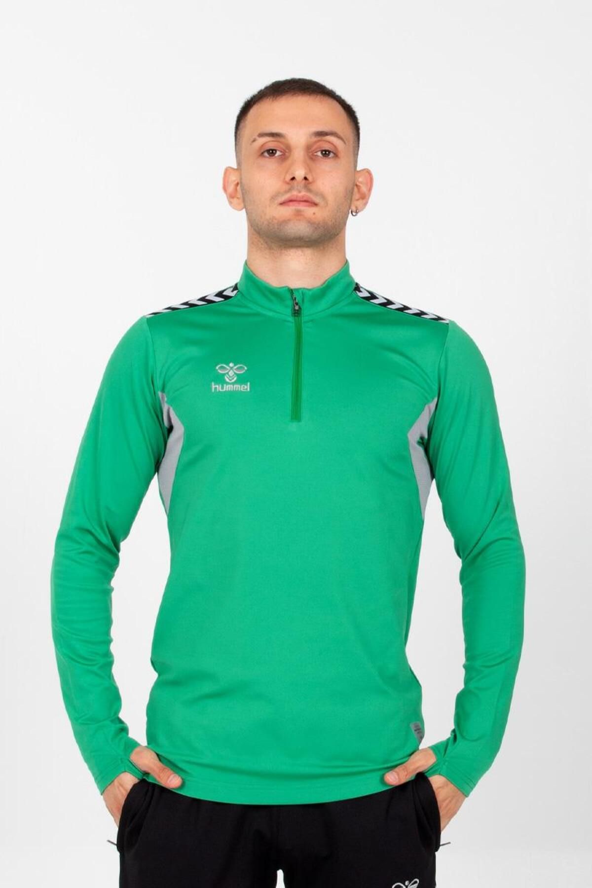 hummel Otantik Antrenman Eşofman Üstü Çimen Yeşili