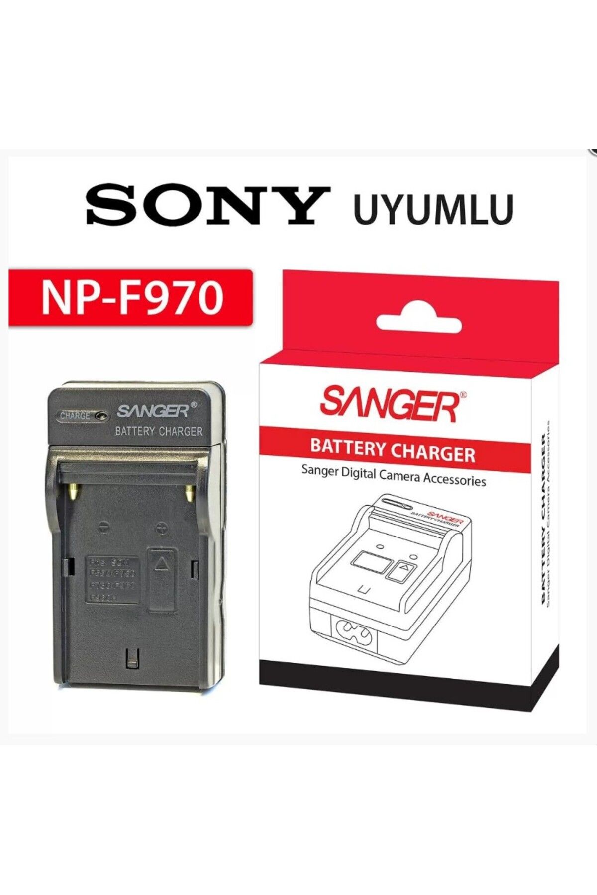 SANGER ,228 Ledli Video Kamera Işığı Şarj Aleti,Şarz Cihazı.