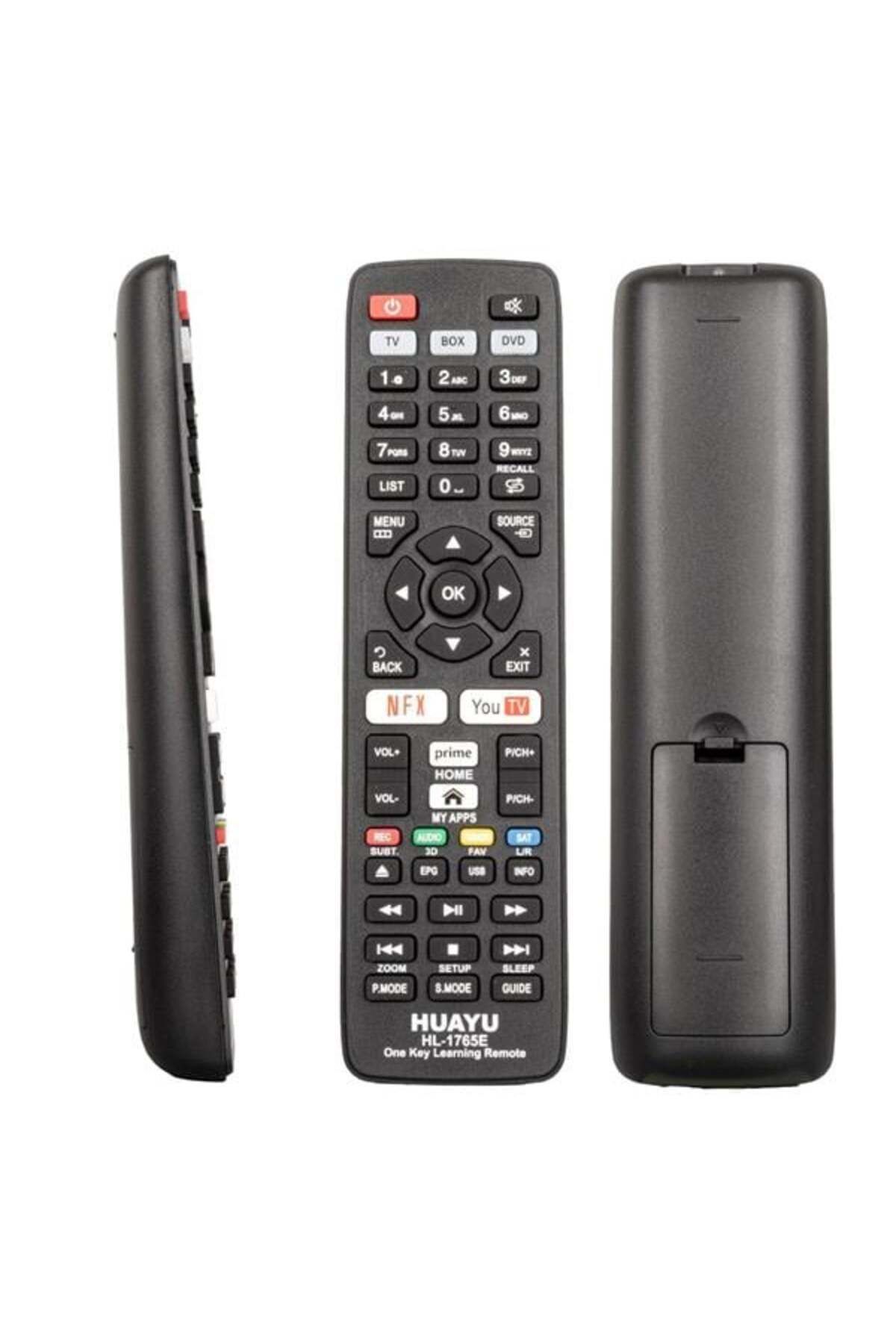 DENİZBİLİŞİM Huayu Hl-1765E Prime Video Youtube Netflix Tuşlu Tv-Uydu-Dvd Öğrenebilen Akıllı Kumanda