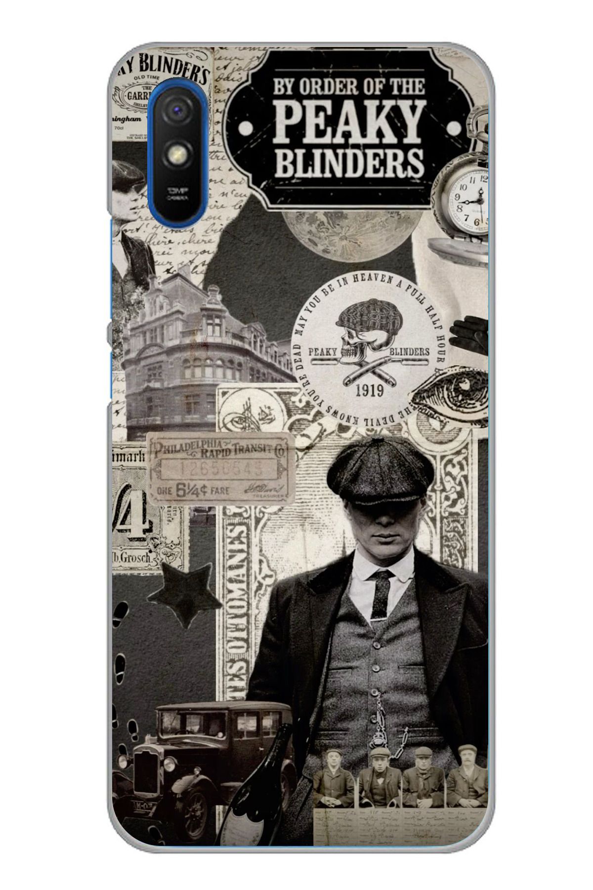TechTree Redmi 9A Uyumlu Peaky Blinders Şeffaf Silikon Kılıf