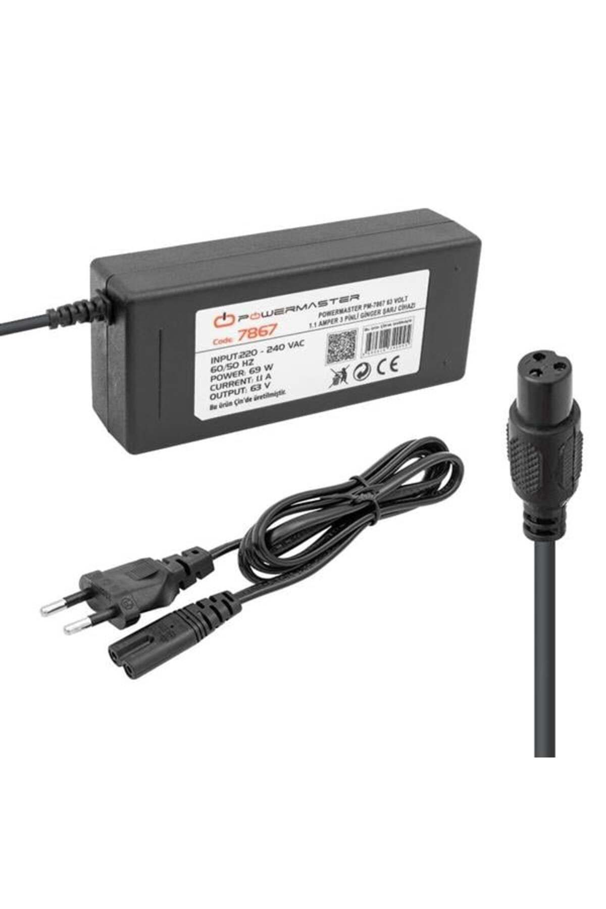 robotrend Powermaster Pm-7867 63 Volt 1.1 Amper 3 Pinli Ginger Şarj Cihazı