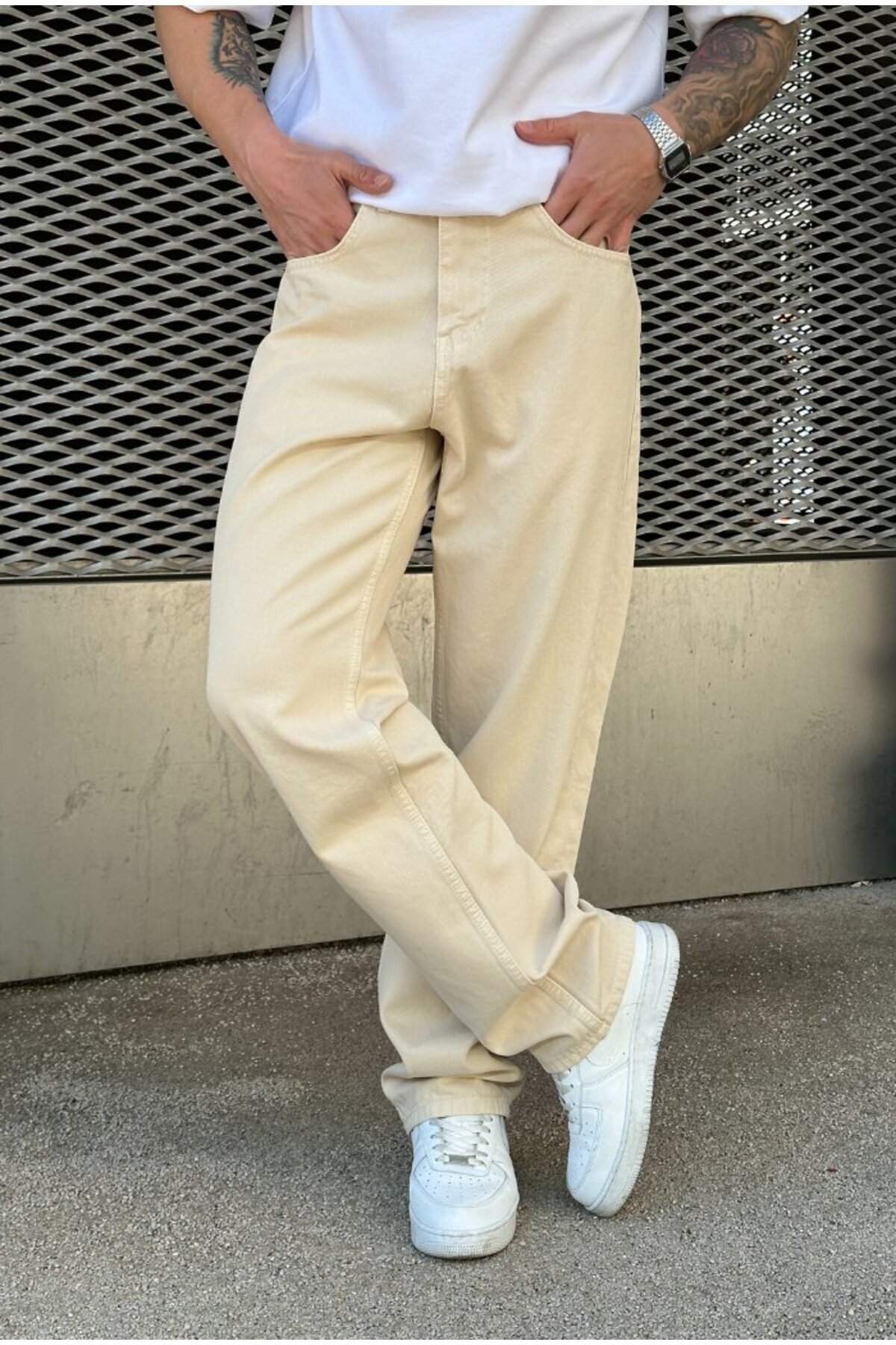 serline-Basic Baggy Pants 4