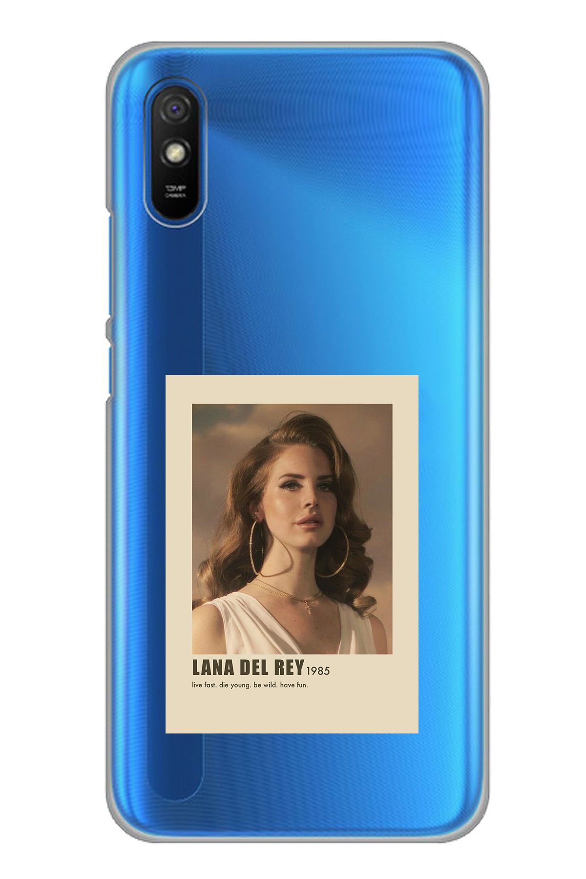 TechTree Redmi 9A Uyumlu Lana Del Rey Tasarımlı Şeffaf Silikon Kılıf