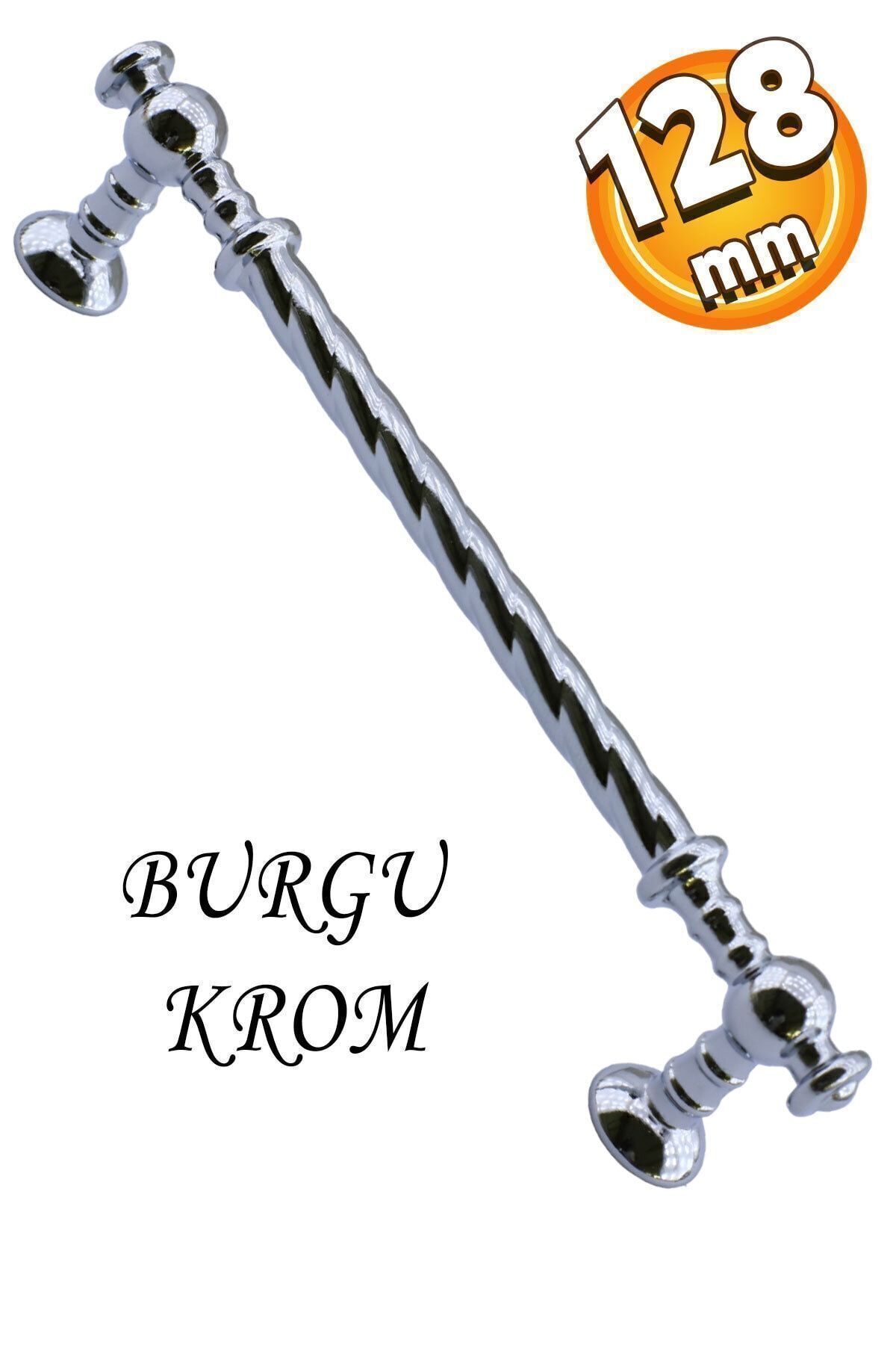 Home Burgu Mobilya Mutfak Çekmece Dolabı Dolap Kulpu Kulpları Kulbu Krom (128 MM-12.8 CM) Metal Kulp