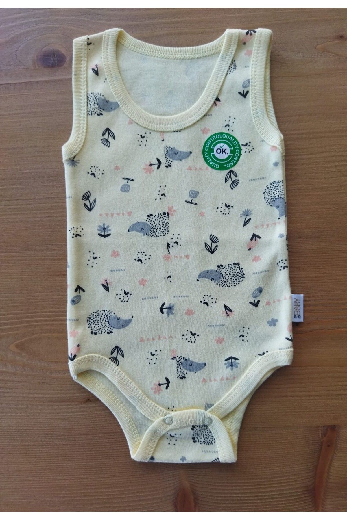 Spinapi Eğlenceli Hayvan Desenli Pamuk Tshirt Atlet