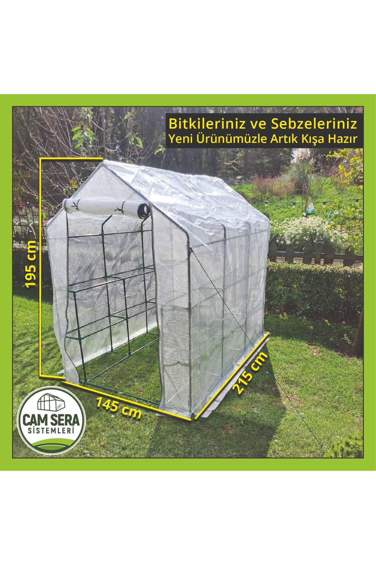 Tokipo Bahçe Mini Sera 3.1 M2 - BEYAZ