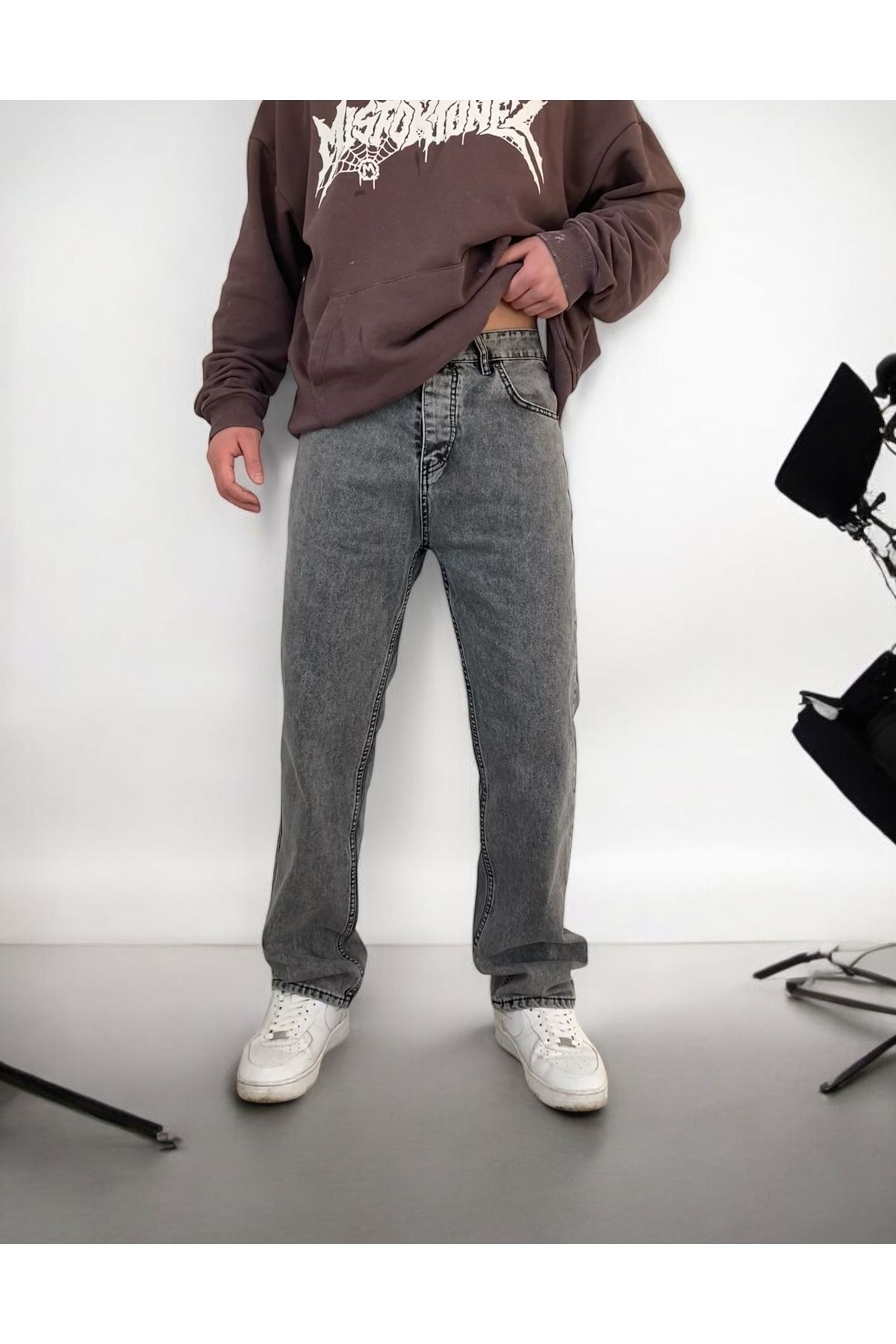 nin9 Füme Baggy Pantolon