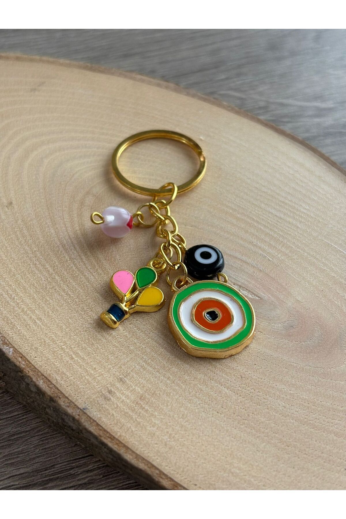Bestofcase Nazar Boncuklu ve Balon Detaylı Anahtarlık