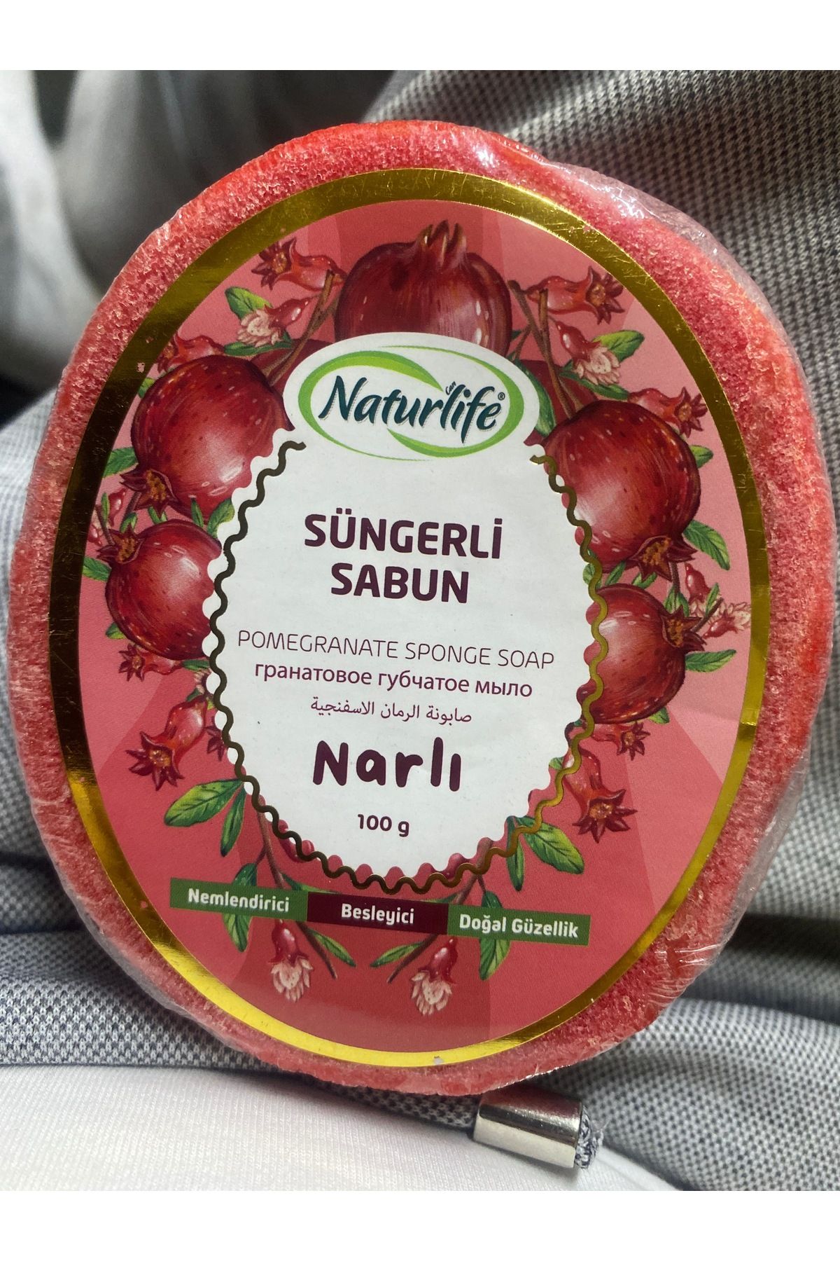 Naturlife Süngerli narlı sabun 100gr