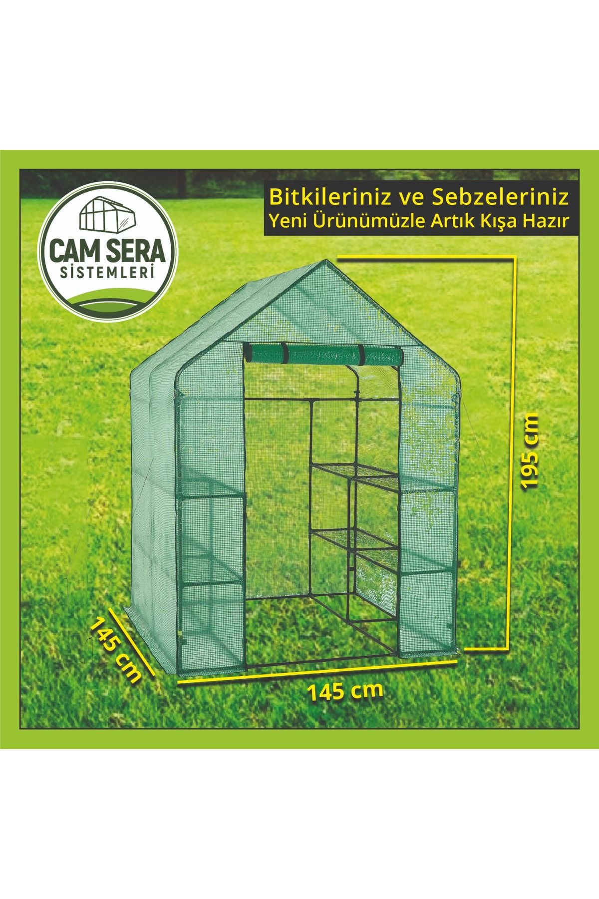 Tokipo Bahçe Mini Sera 2.1 M2 - Yeşi̇l