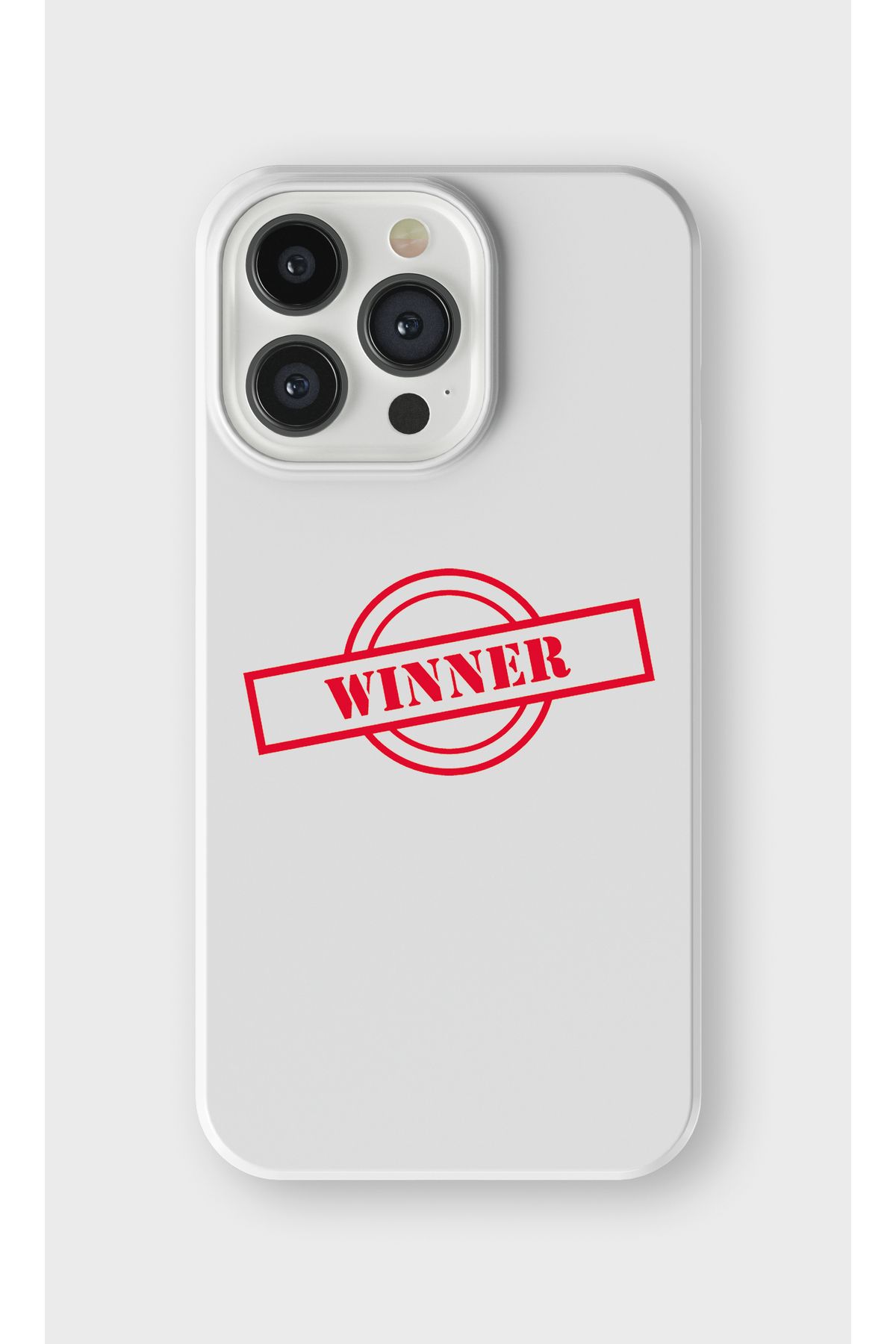 lelia iPhone 14 Pro Max Uyumlu Winner Tasarımlı İçi Kadife Lansman Beyaz Silikon Kılıf