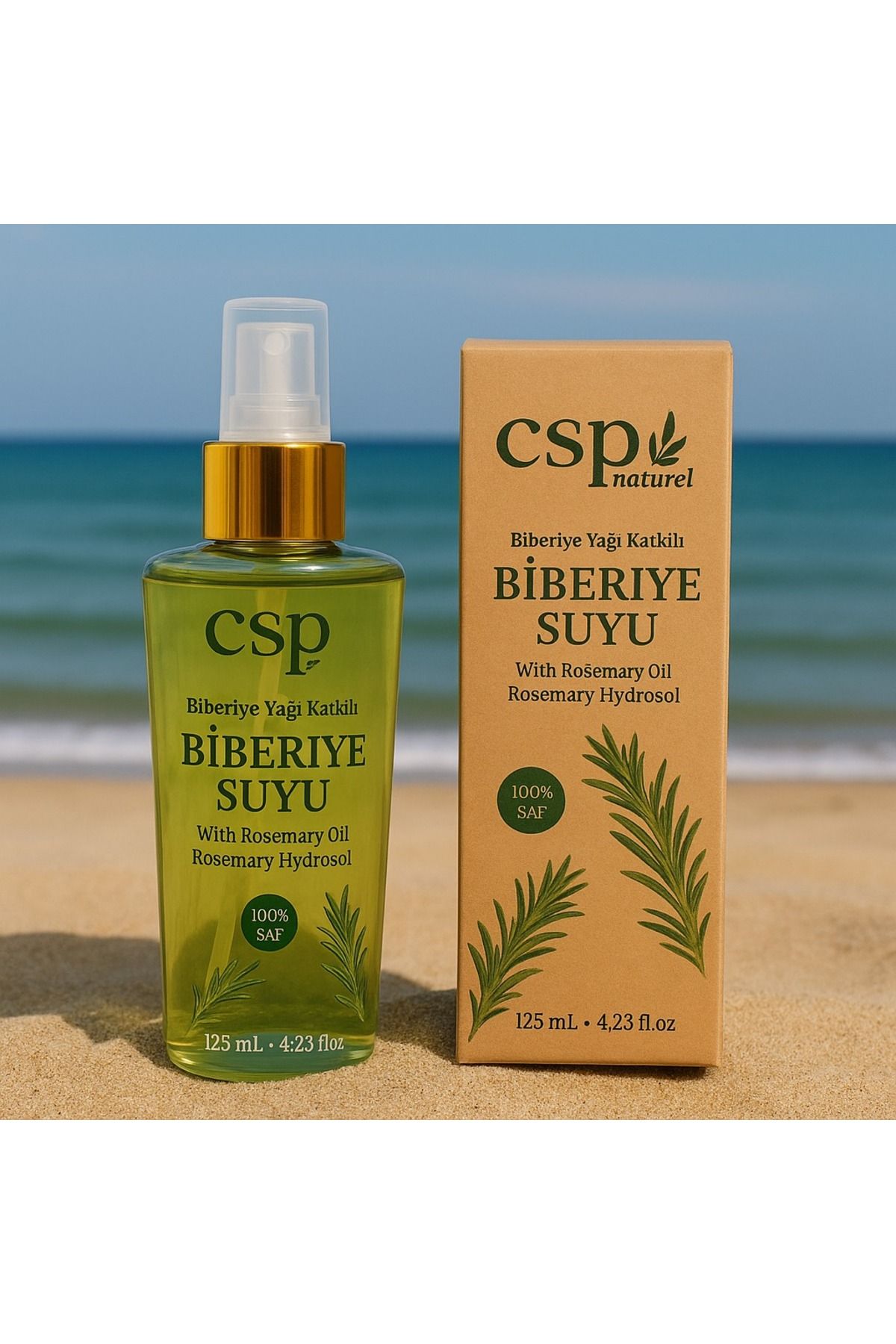 Biberiye Suyu Dökülme Karşıtı Ve Saç Uzamasını Destekleyici Saç Toniği %100 Saf Ve Doğal 125 ml