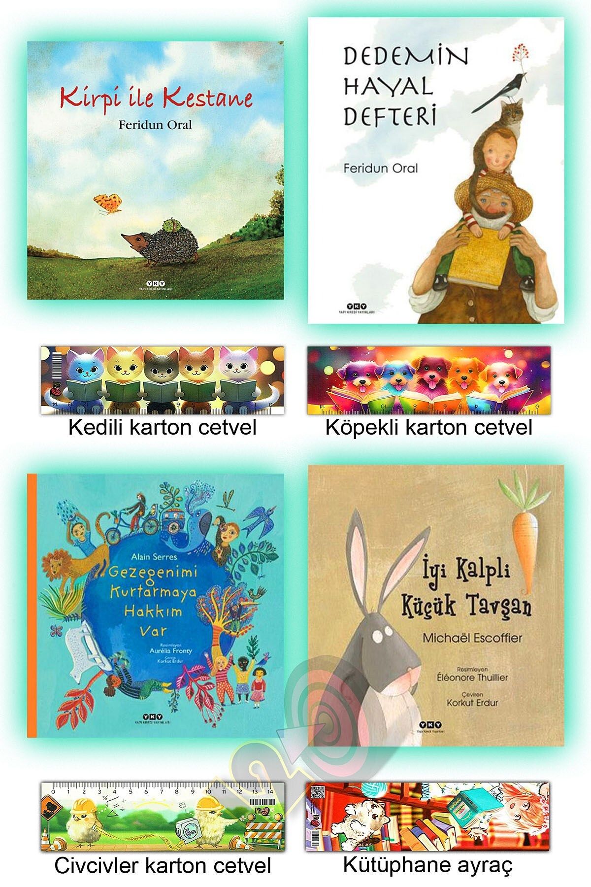 Yapı Kredi Yayınları Kirpi ile Kestane Dedemin Hayal Defteri Gezegenimi Kurtarmaya Hakkım Var İyi Kalpli Küçük (3-8 yaş)
