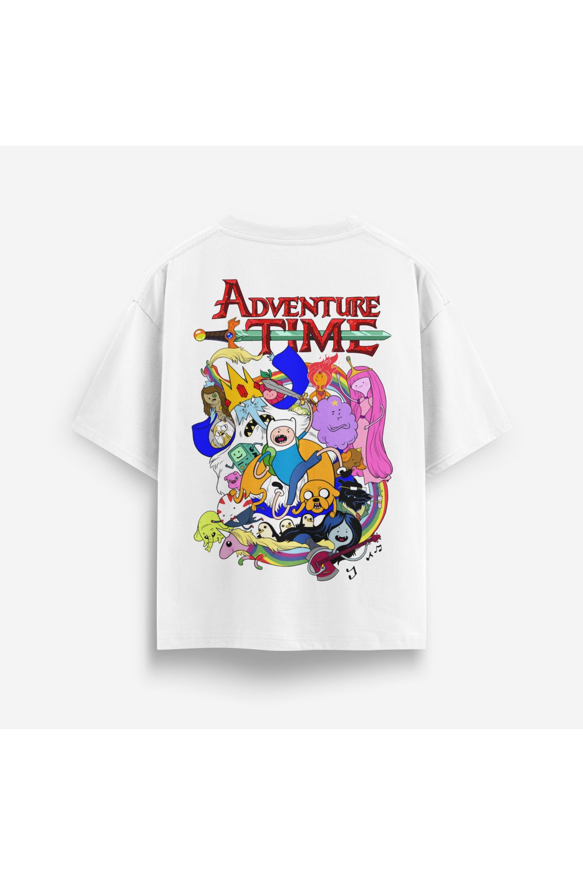 Street301 Unisex Adventure Time Baskılı Oversize T-Shirt