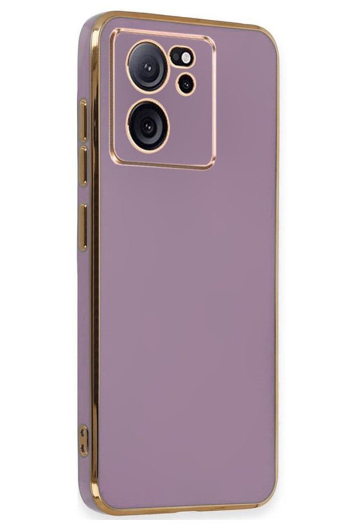 CEPSTOK Xiaomi 13T/13T Pro Kılıf Kenar Detaylı Yumuşak Parlak Silikon
