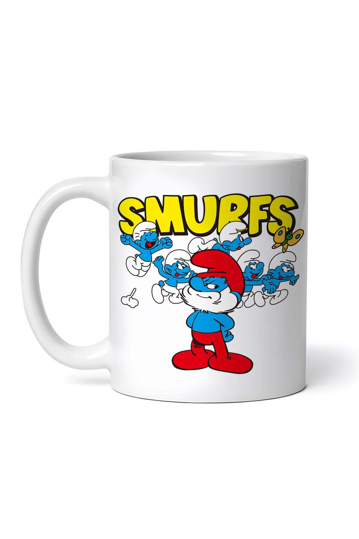 OEM-Personalized white mug, The Smurfs Poster with characters, INOVATIX®. 330ml 1