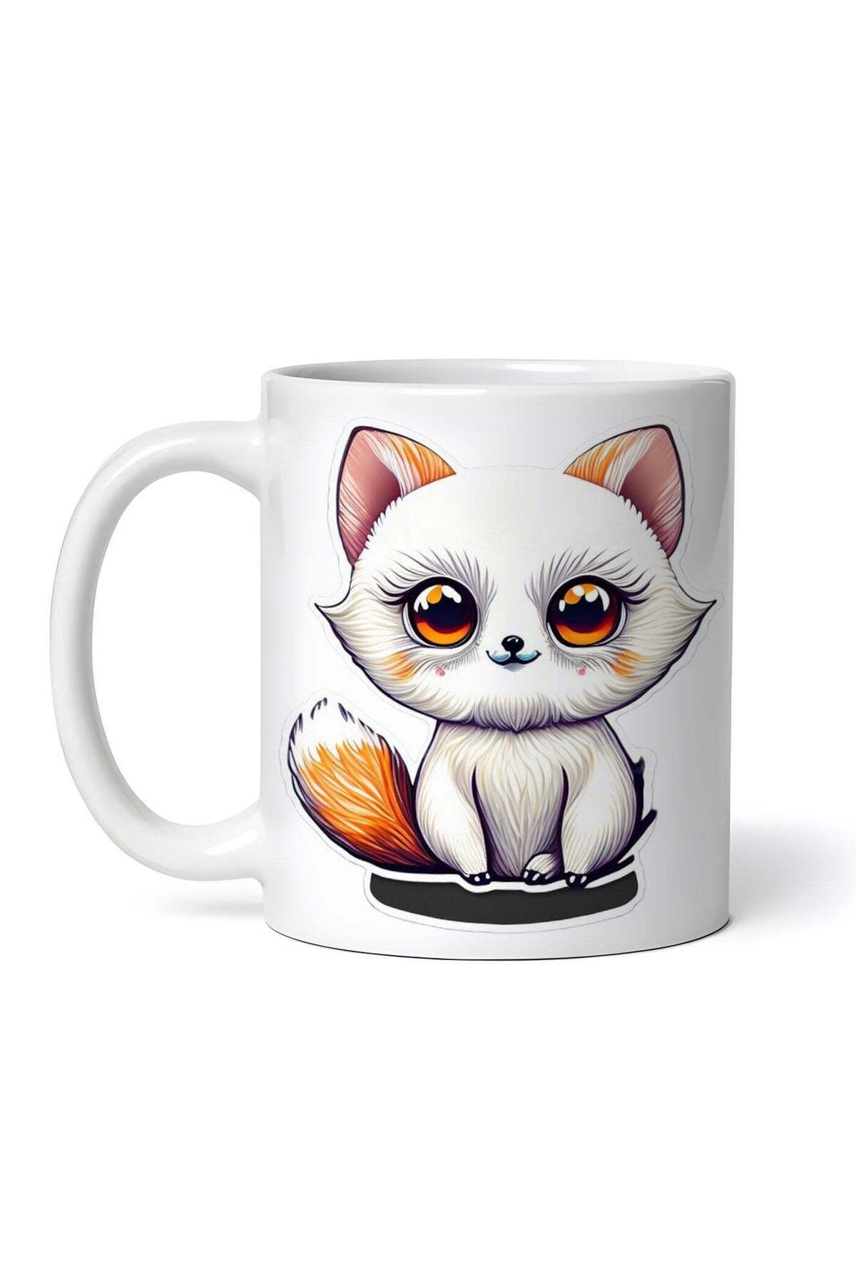 OEM Cană Albă Personalizată, Fluffy Fox, Inovatix . 330ml - One Size