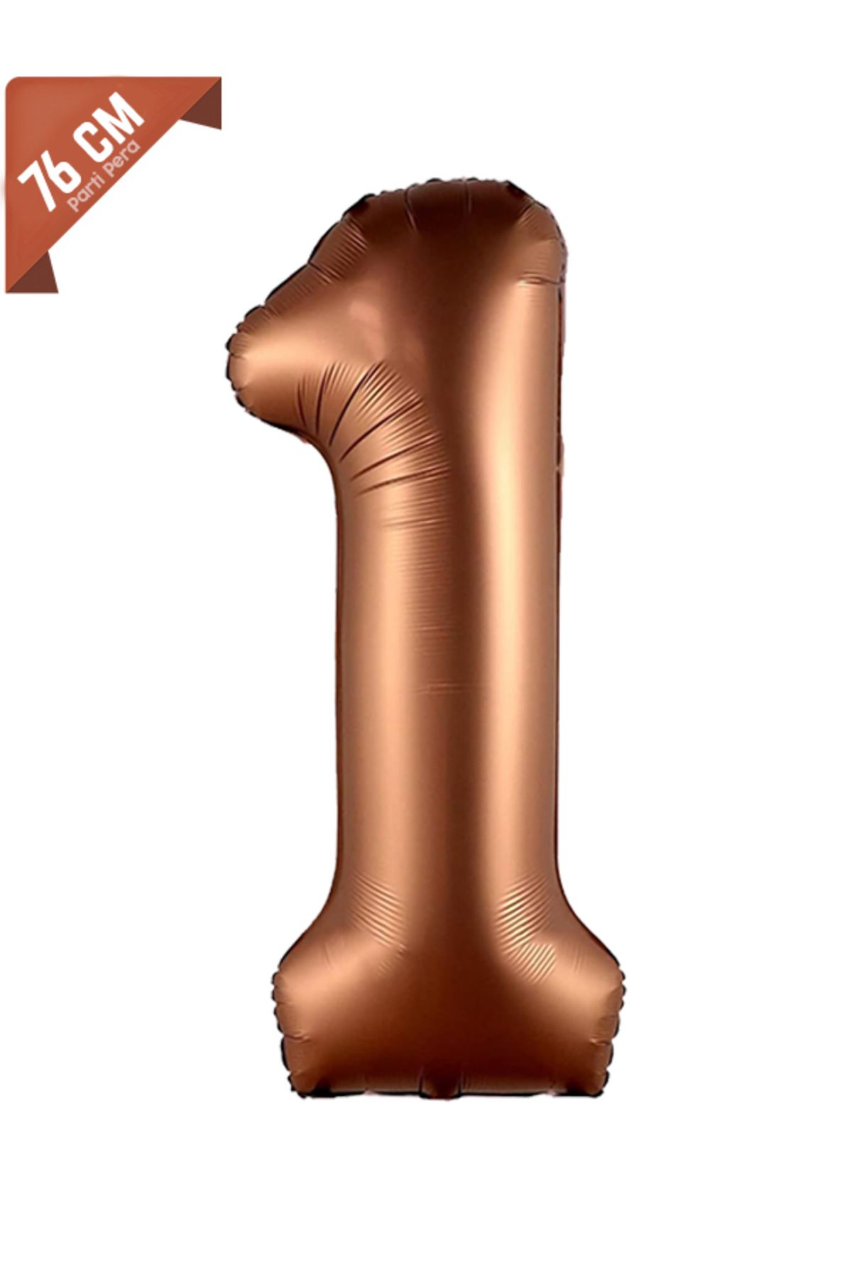 parti pera Retro Çikolata Kahverengi Rakam Folyo Balon 76 cm