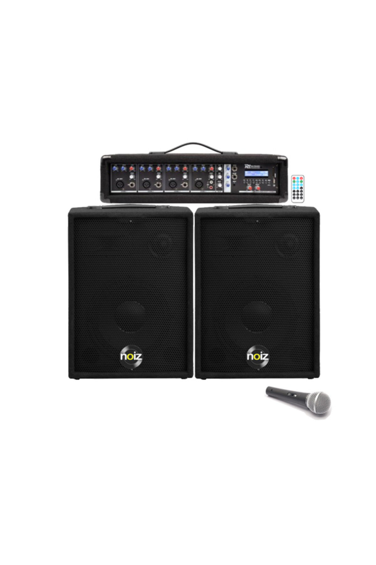 Audiosat-Speaker set with 200W amplified mixer, Speech Audio System 1 1