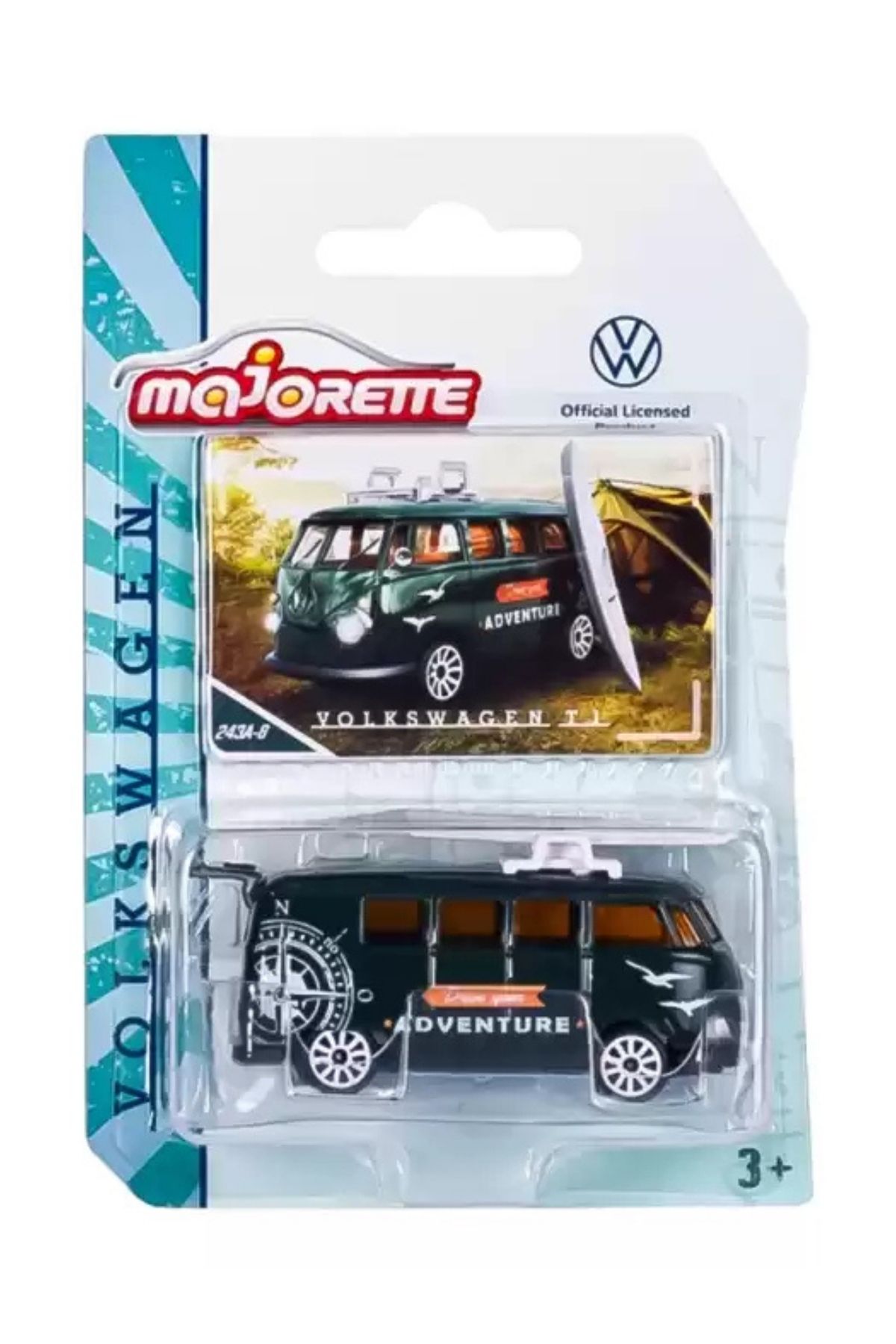 HOT WHEELS Majorette Volkswagen T1 Dıecast VW Premıum Cars 243A-8