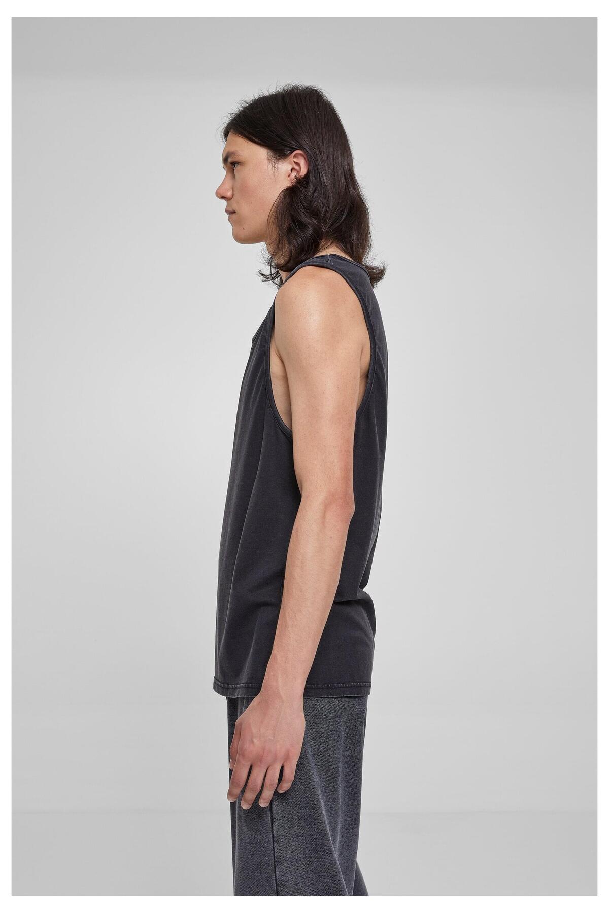 Urban Classics-Herren Heavy Oversized Acid Wash Tank 4
