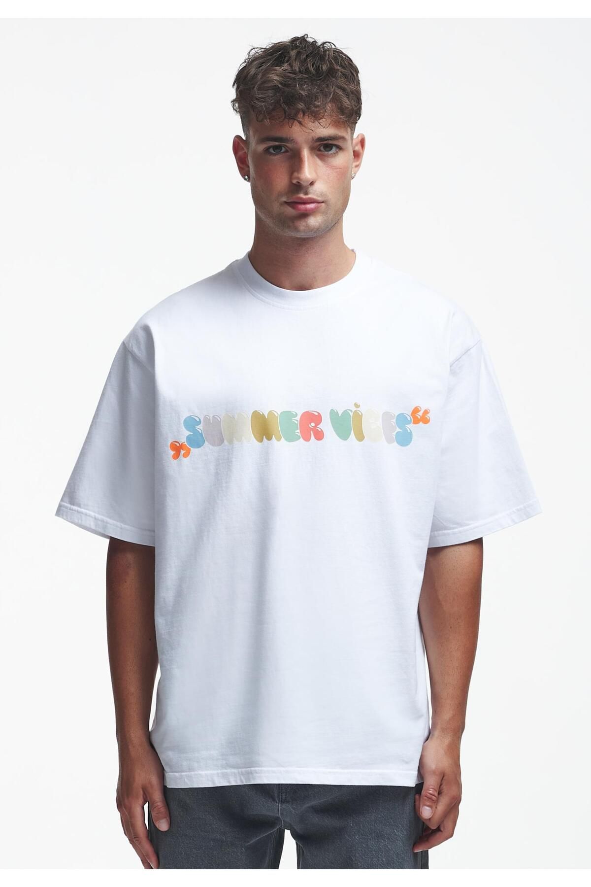 2Y-Herren Summer Vibes Oversize Tee 3