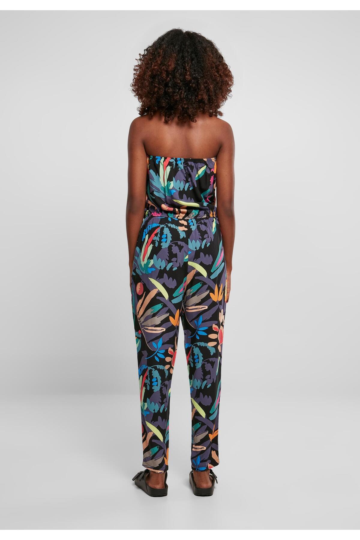Urban Classics-Damen Ladies Viscose Bandeau Jumpsuit 6