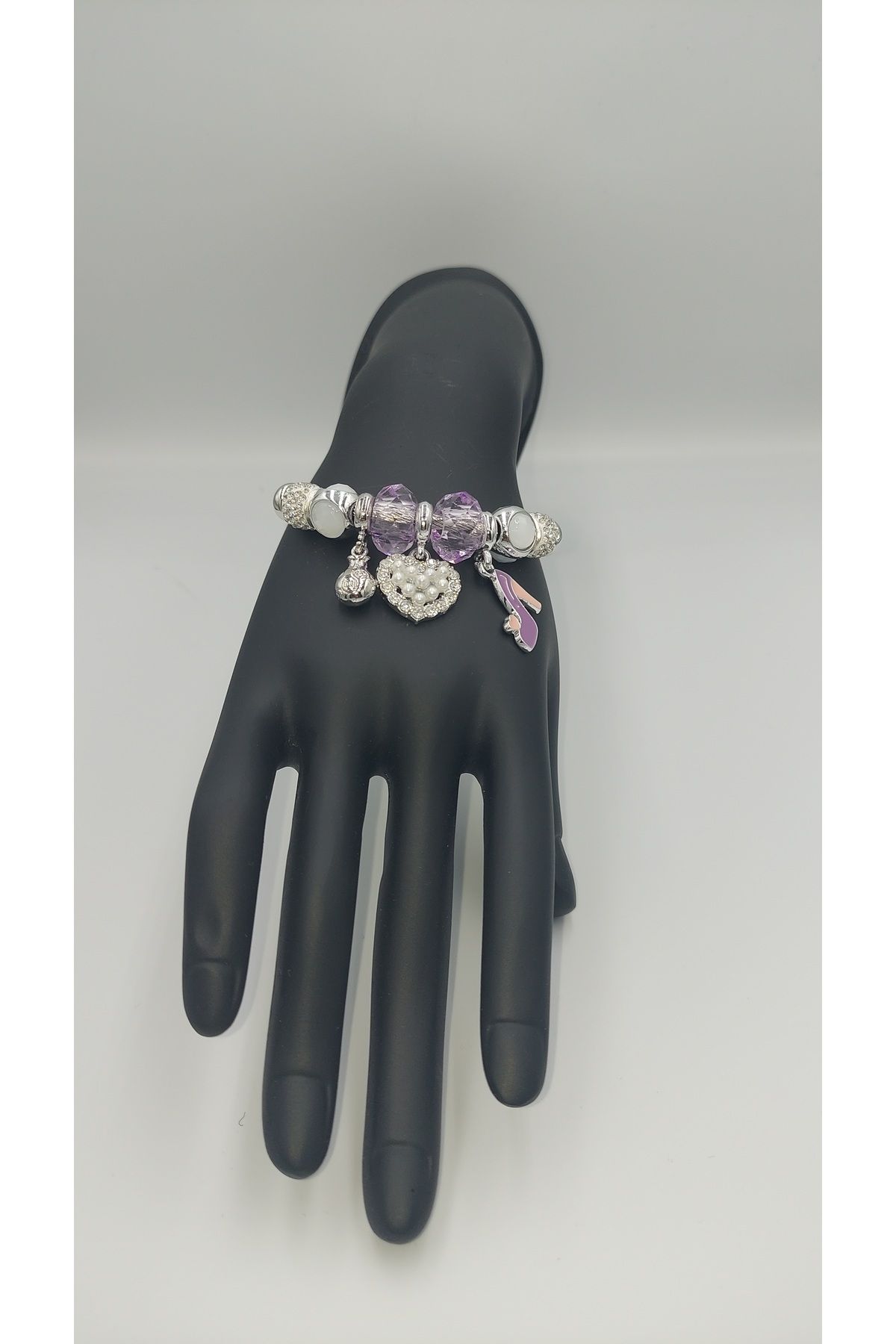 Butik Charmlı Çelik Bileklik