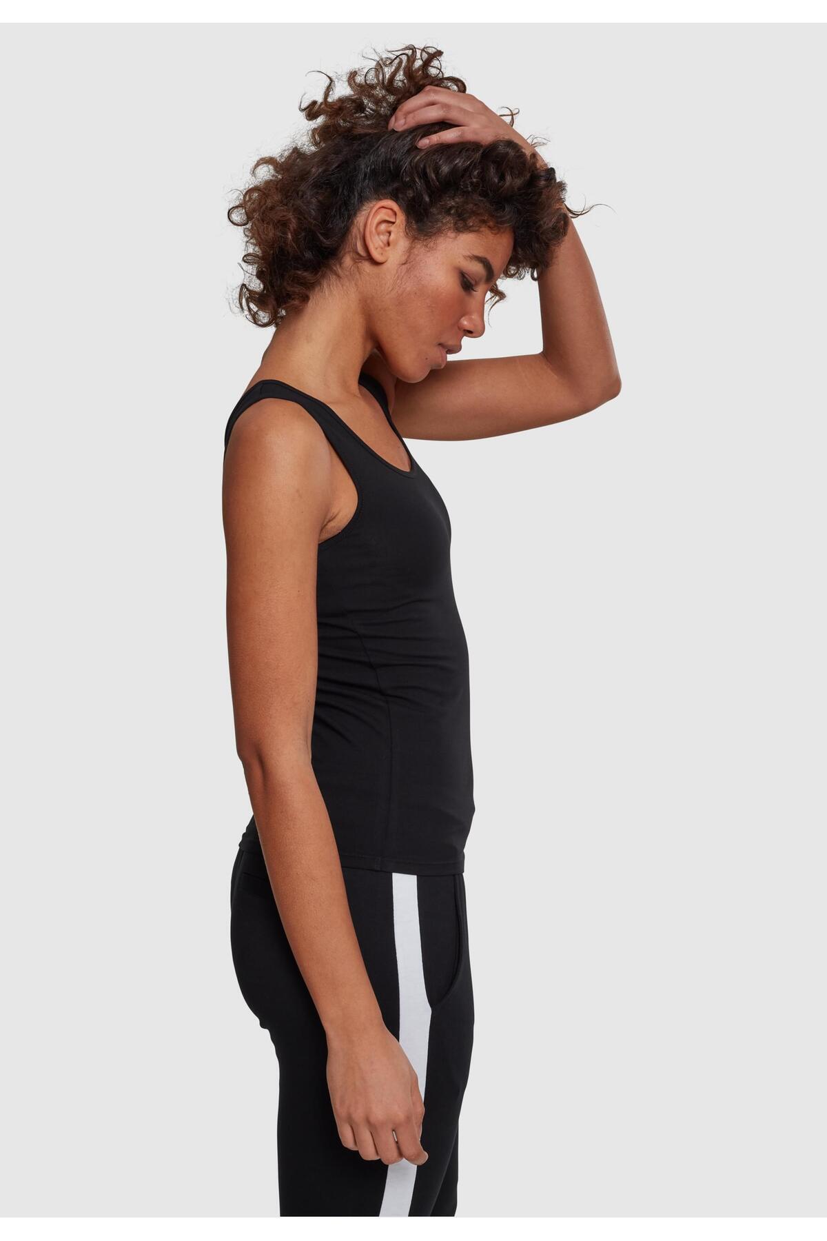 Urban Classics-Damen Ladies 2-pack Basic Stretch Top 7