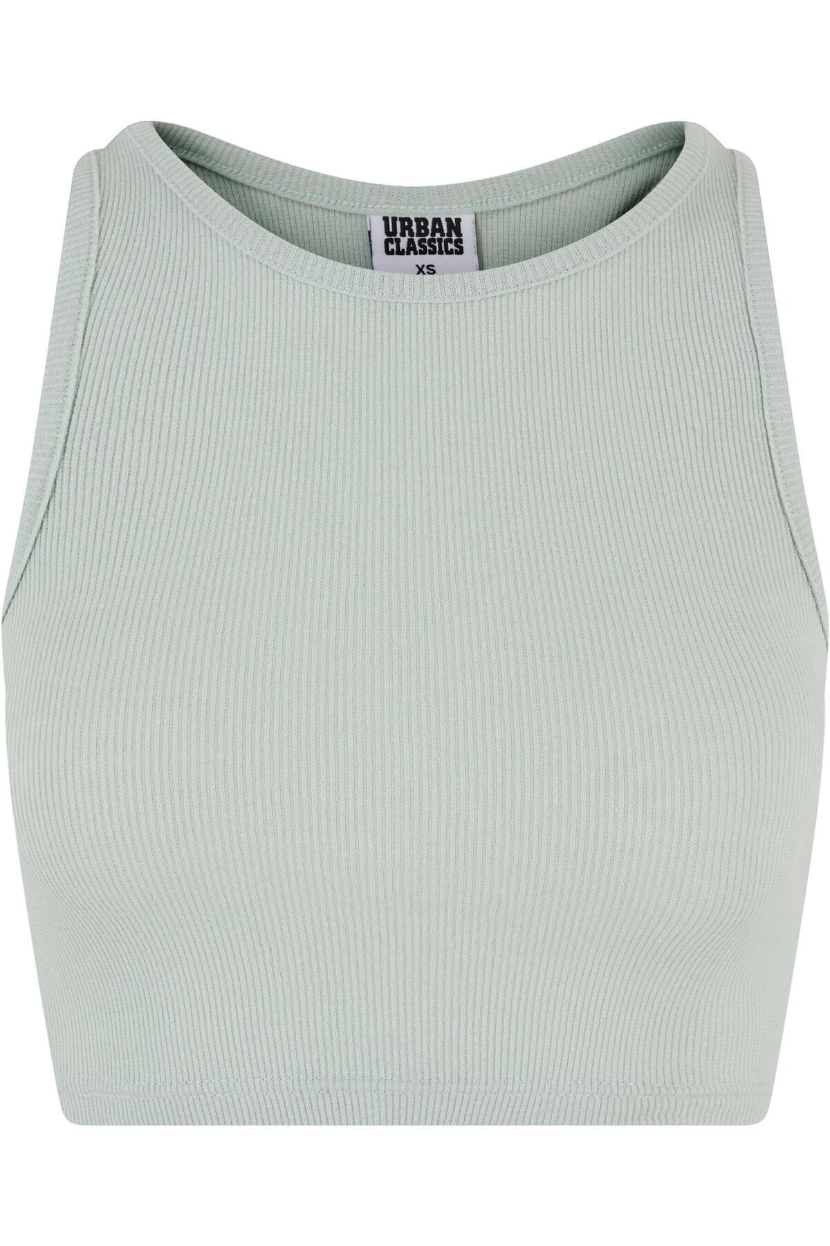 Urban Classics-Damen Ladies Cropped Rib Top 1
