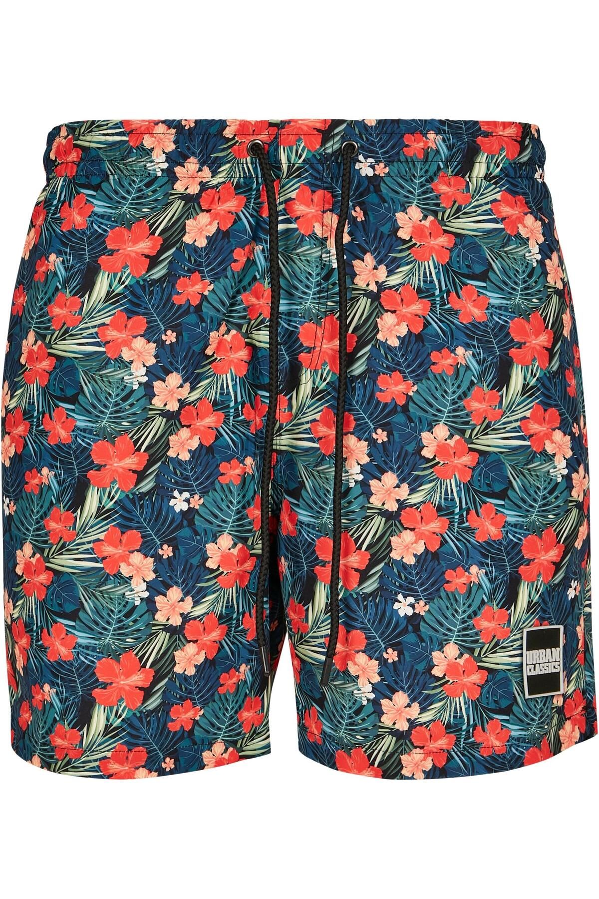 Urban Classics-Herren Pattern Swim Shorts 1